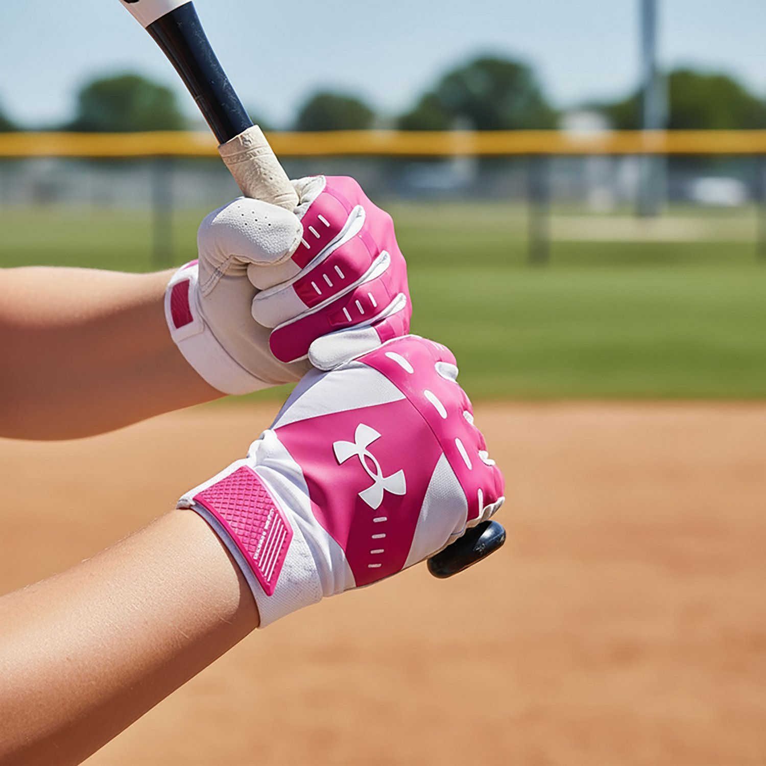 Under Armour Girls’ Radar Softball Batting Gloves                                                                              - view number 4