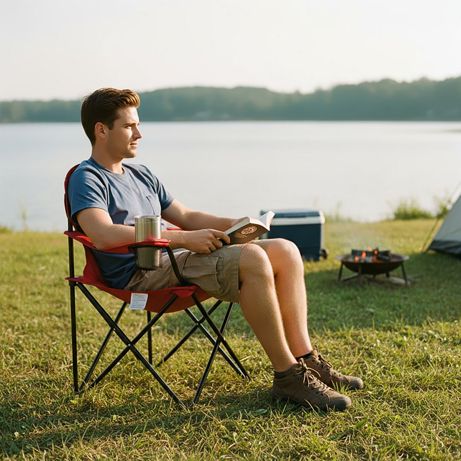 Academy Sports + Outdoors Oversized Mississippi Folding Chair                                                                    - view number 5