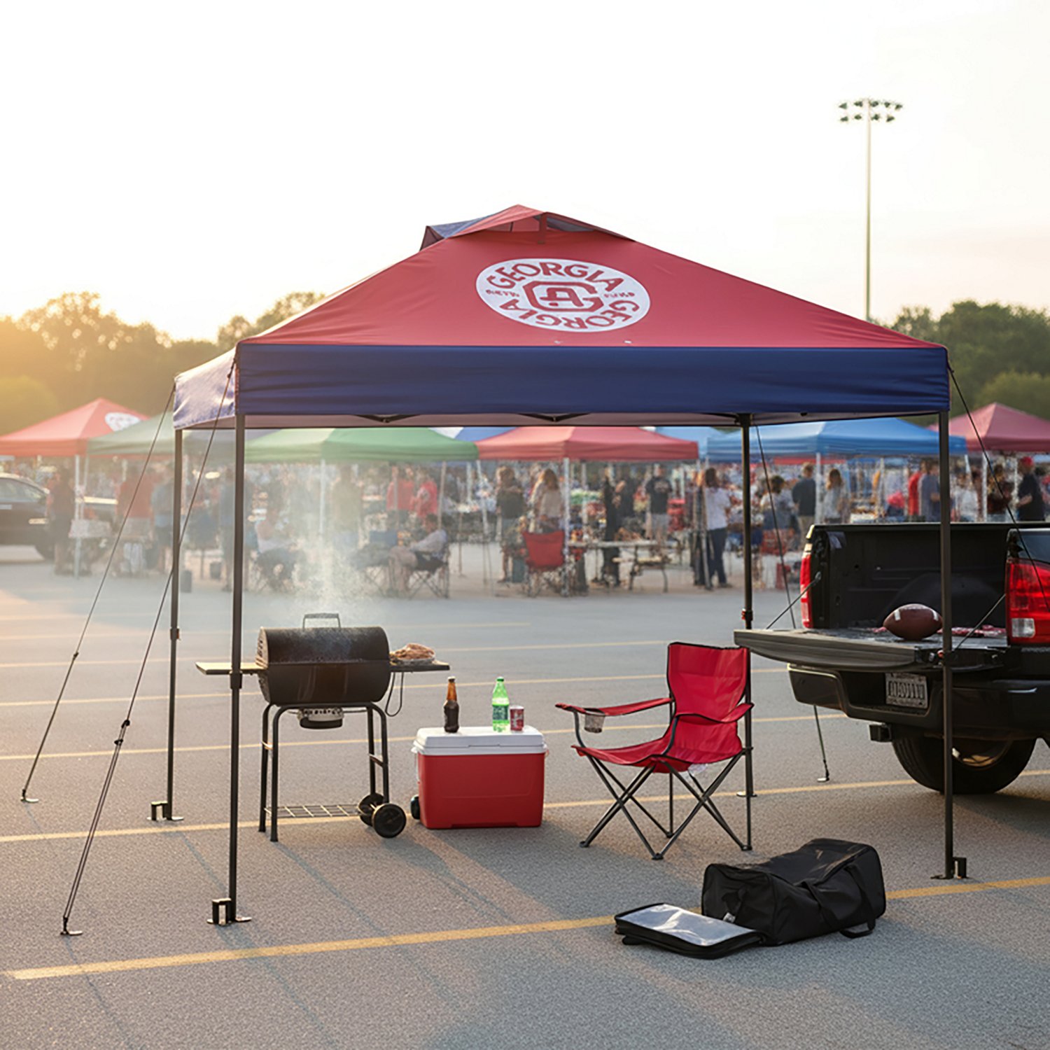 Academy Sports + Outdoors 10 ft x 10 ft Straight One Push Georgia Canopy - view number 4