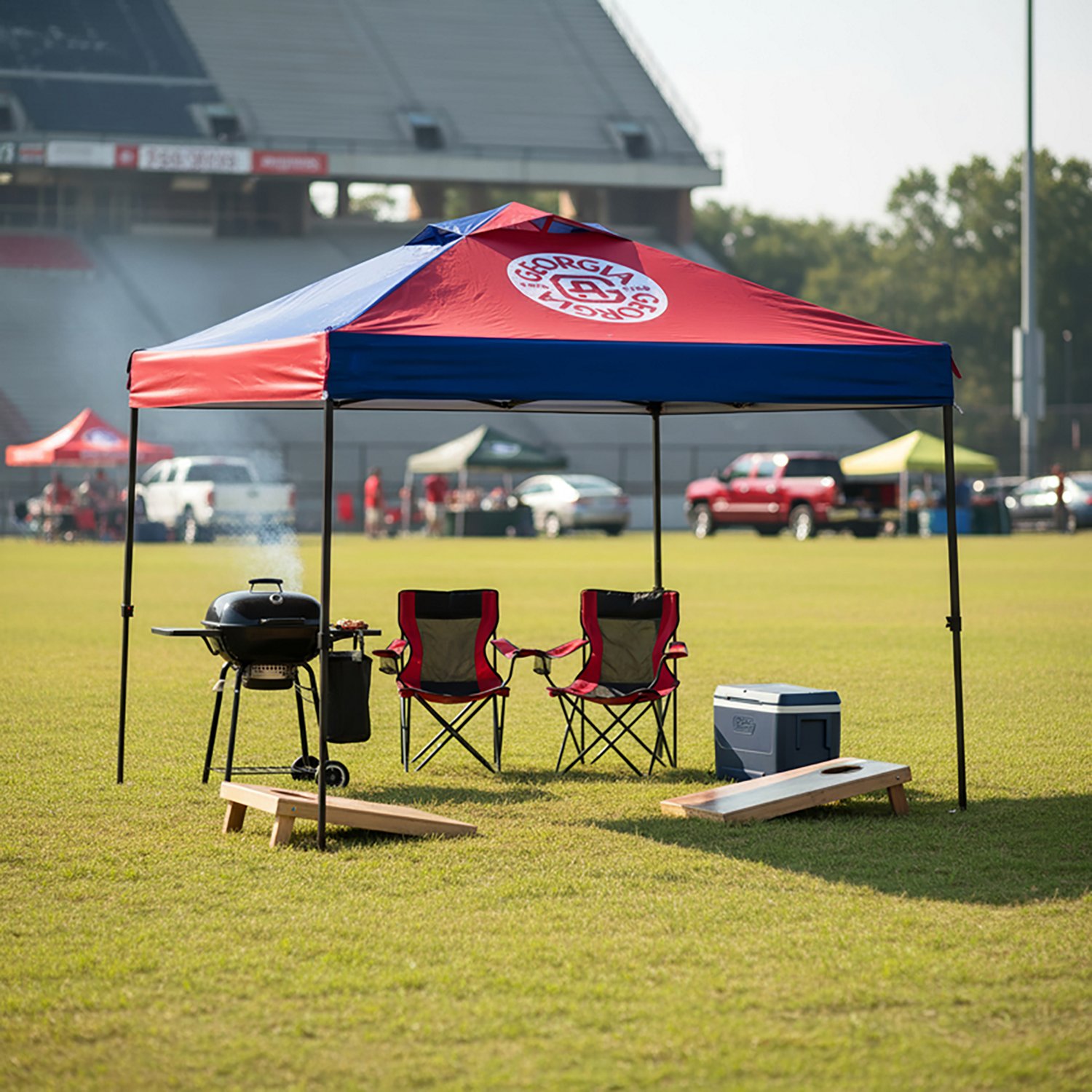 Academy Sports + Outdoors 10 ft x 10 ft Straight One Push Georgia Canopy - view number 5