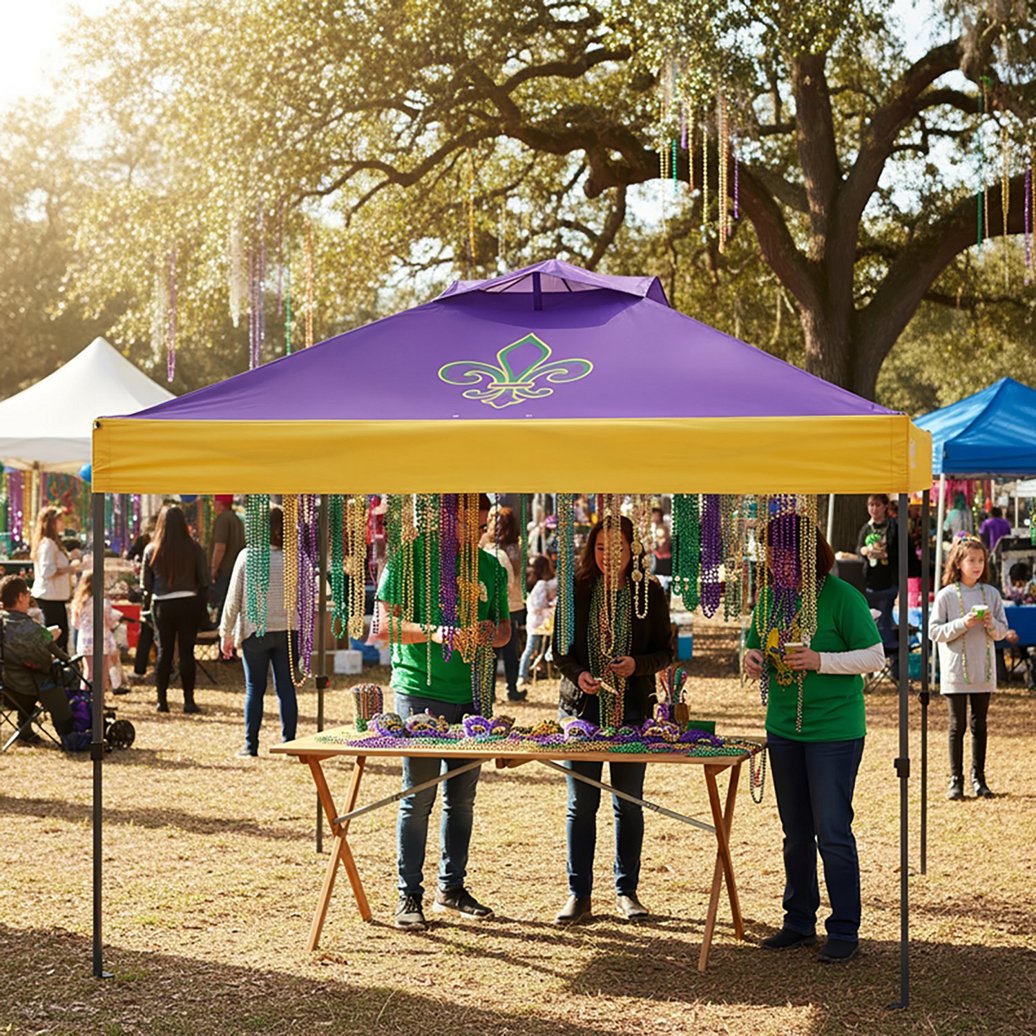Academy Sports + Outdoors 10 ft x 10 ft Straight One Push Louisiana Canopy                                                       - view number 4
