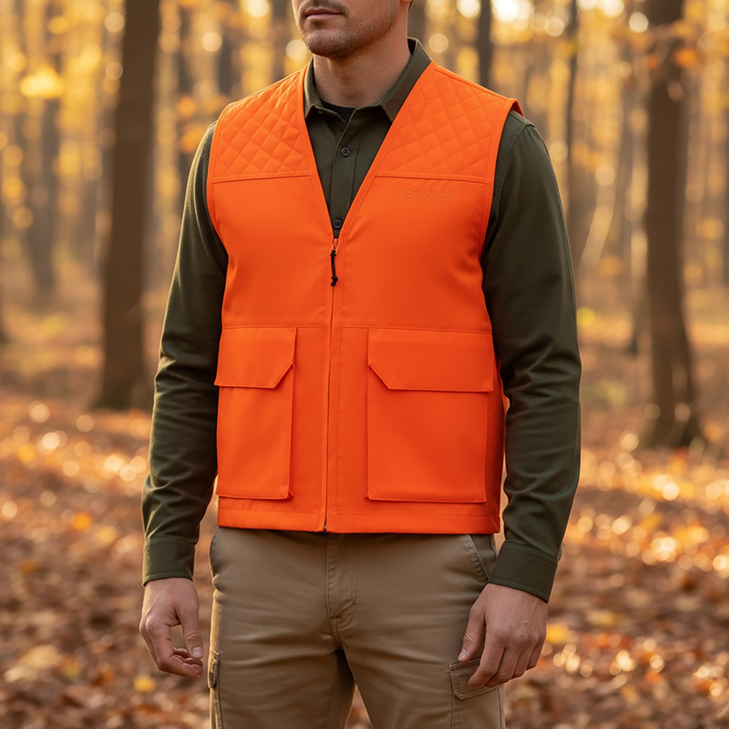Magellan Outdoors Men's Piedmont Basic Blaze Game Vest - view number 3