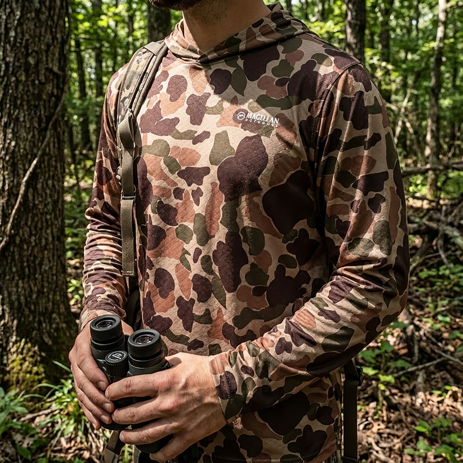 Magellan Outdoors Hunt Gear Men's Eagle Pass Tech Mesh Long Sleeve Hooded T-shirt - view number 5