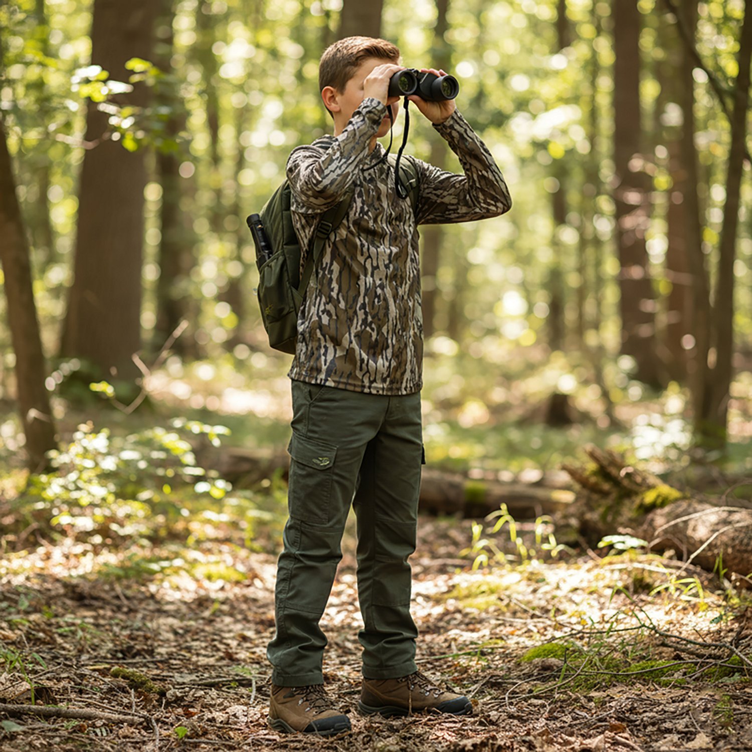 Magellan Outdoors Hunt Gear Youth Eagle Pass Tech Mesh Hooded Long Sleeve Shirt - view number 3