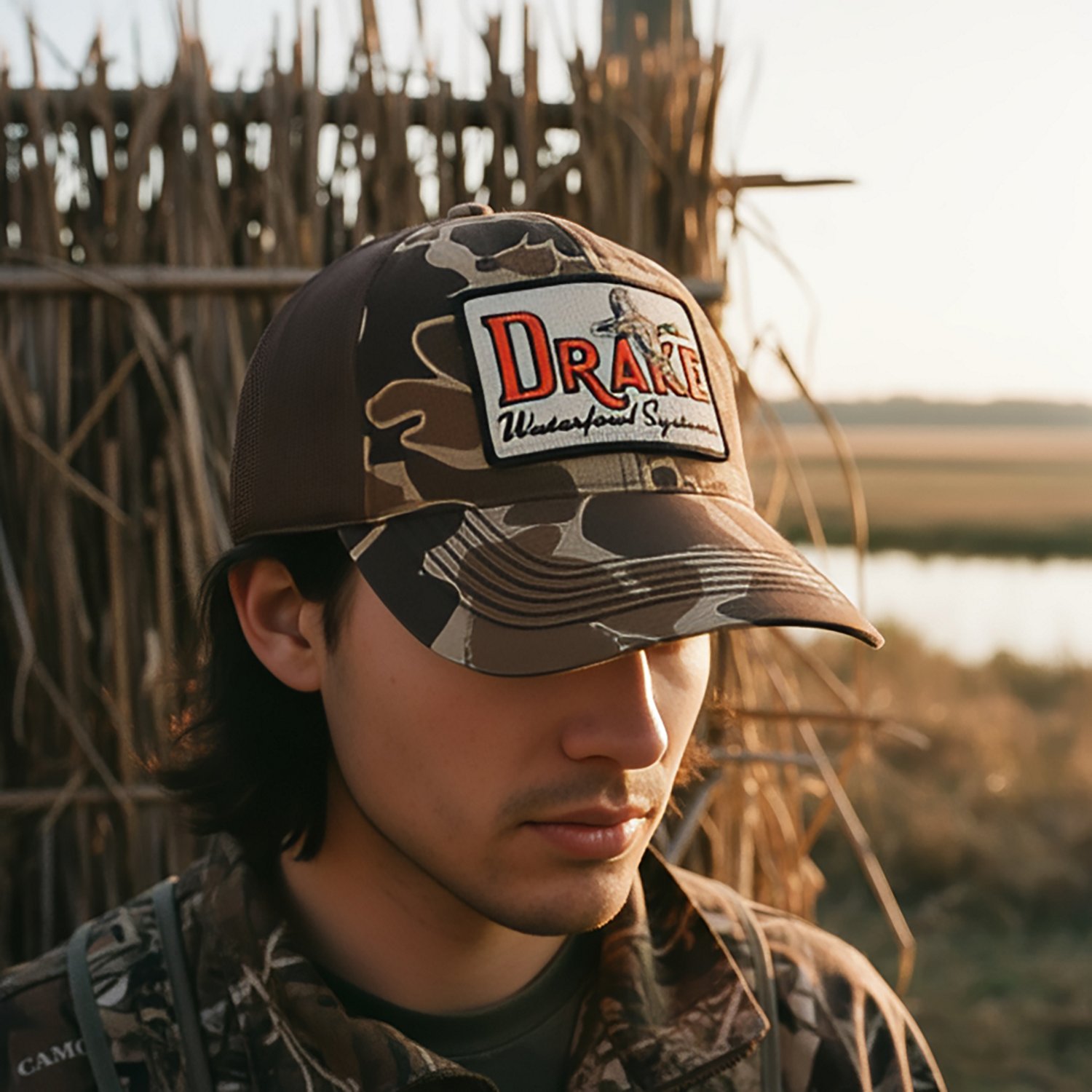 Drake Men's Square Patch Foam Front Ball Cap - view number 3