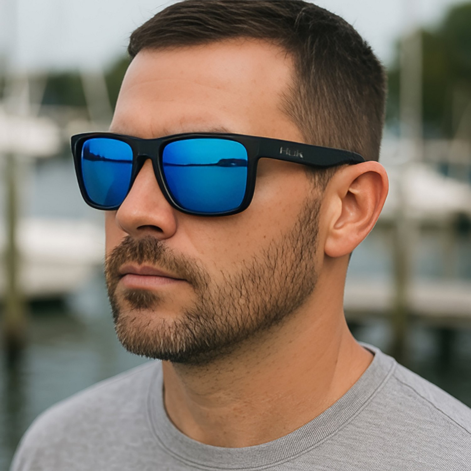 Huk Adults' Core Collection Siwash Fishing Sunglasses                                                                            - view number 4