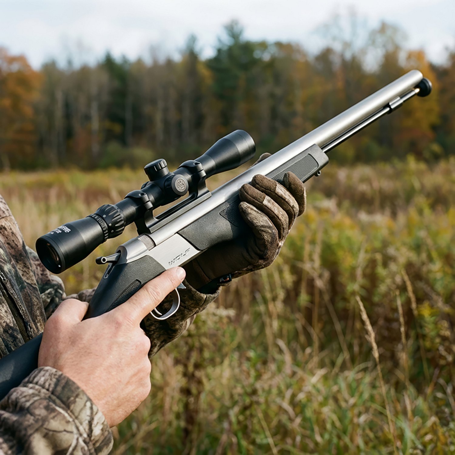 CVA Wolf V2 .50 Muzzleloader Rifle w/ Scope                                                                                      - view number 2