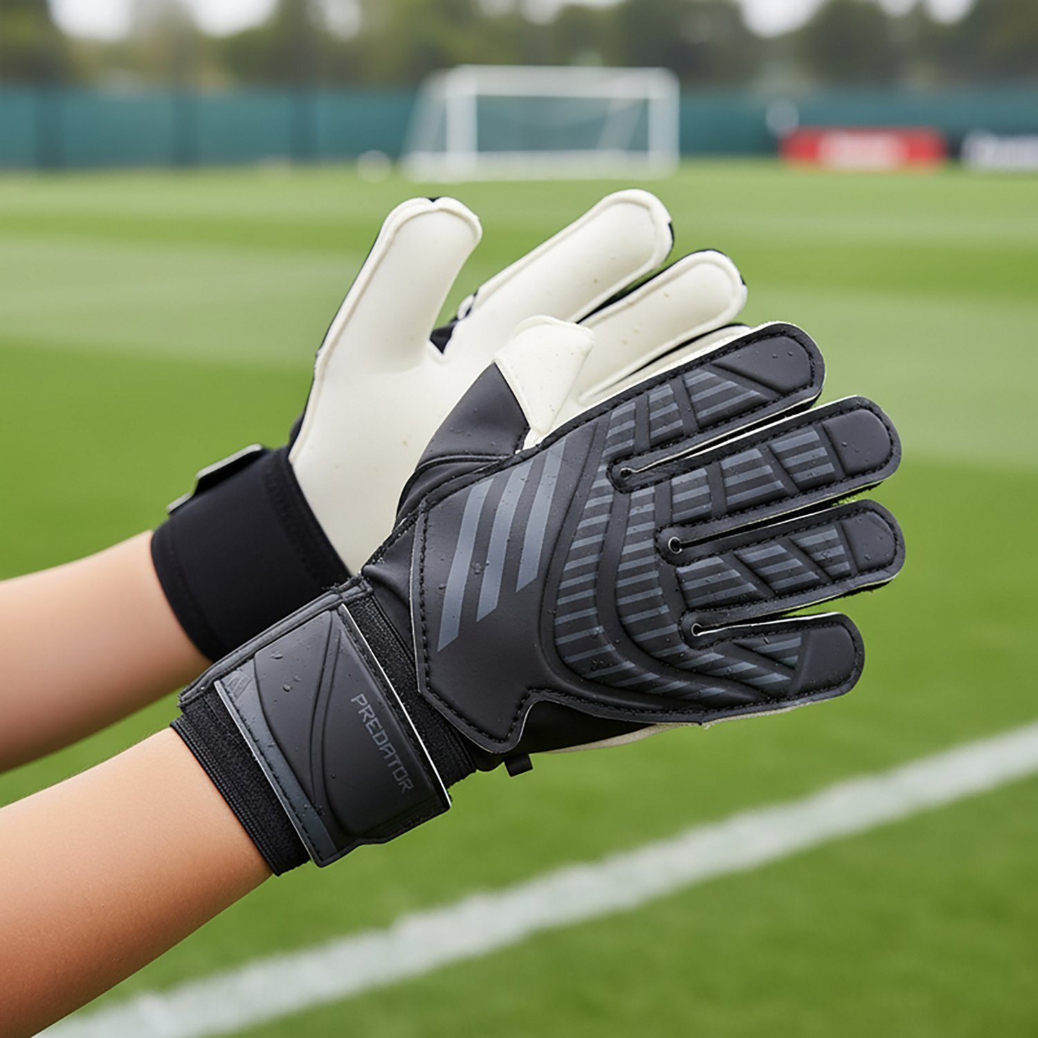 adidas Juniors' Predator Training Soccer Goalie Gloves - view number 4