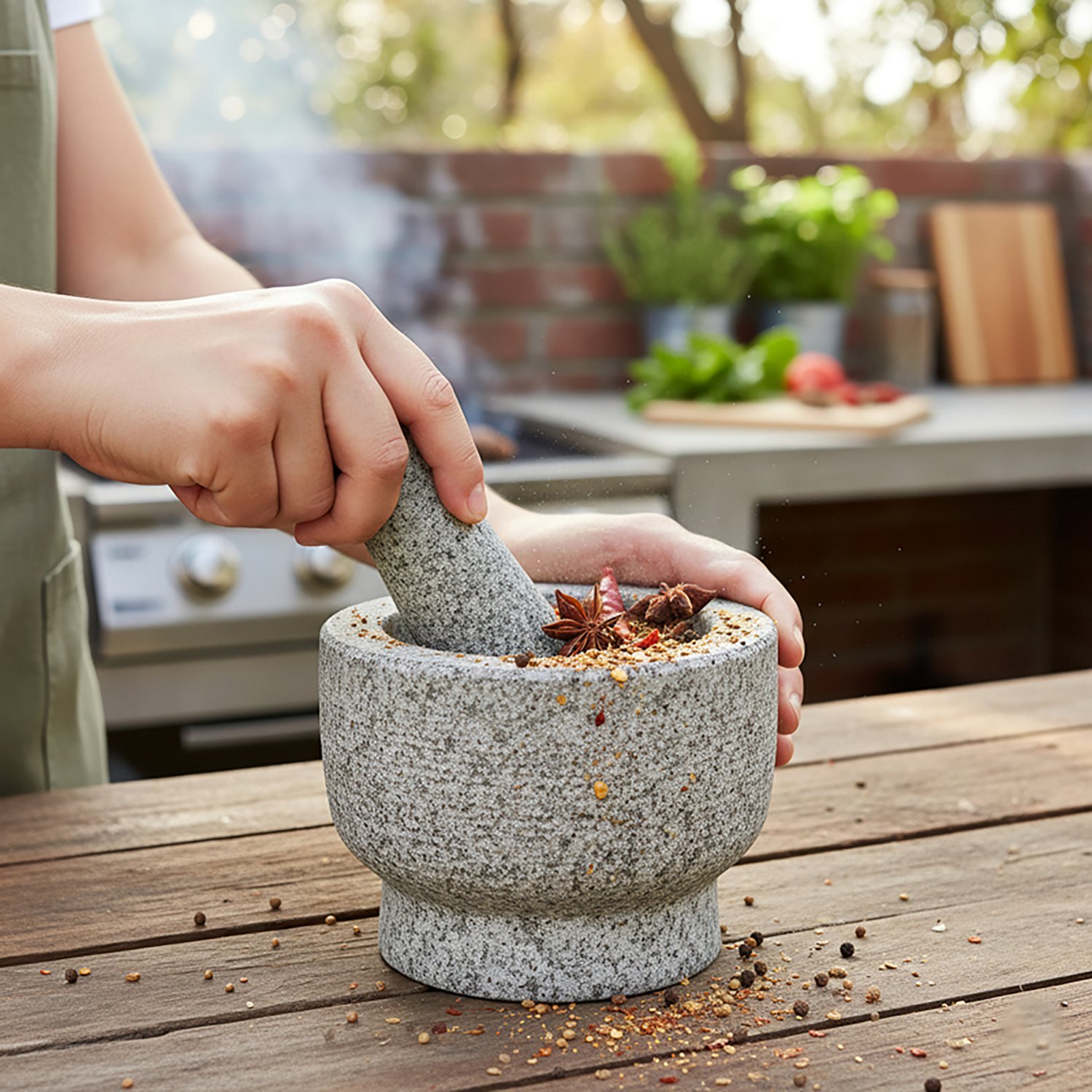 Outdoor Gourmet Mortar and Pestle                                                                                                - view number 5