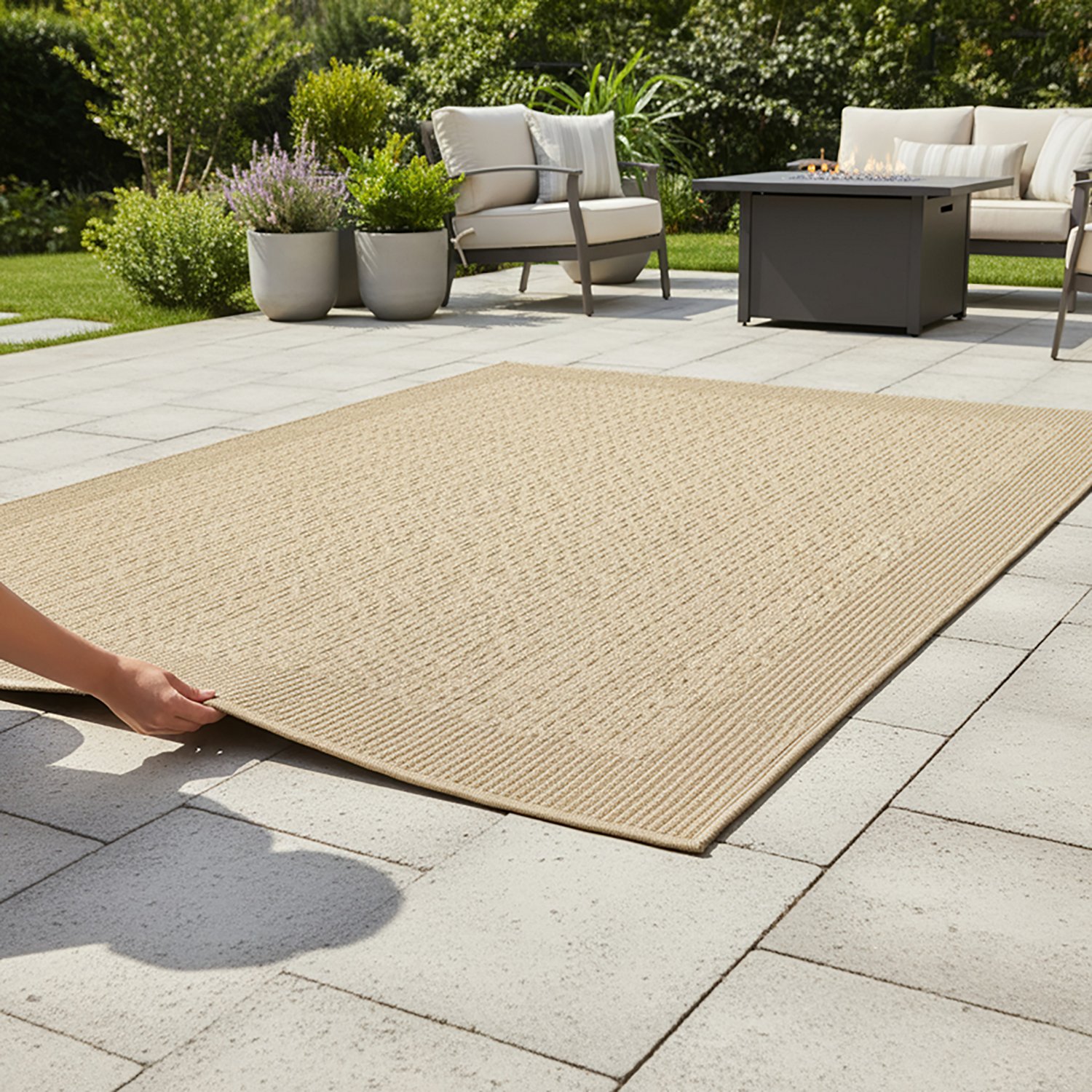 Mosaic 5 ft x 7 ft Synthetic Sisal Rug - view number 2