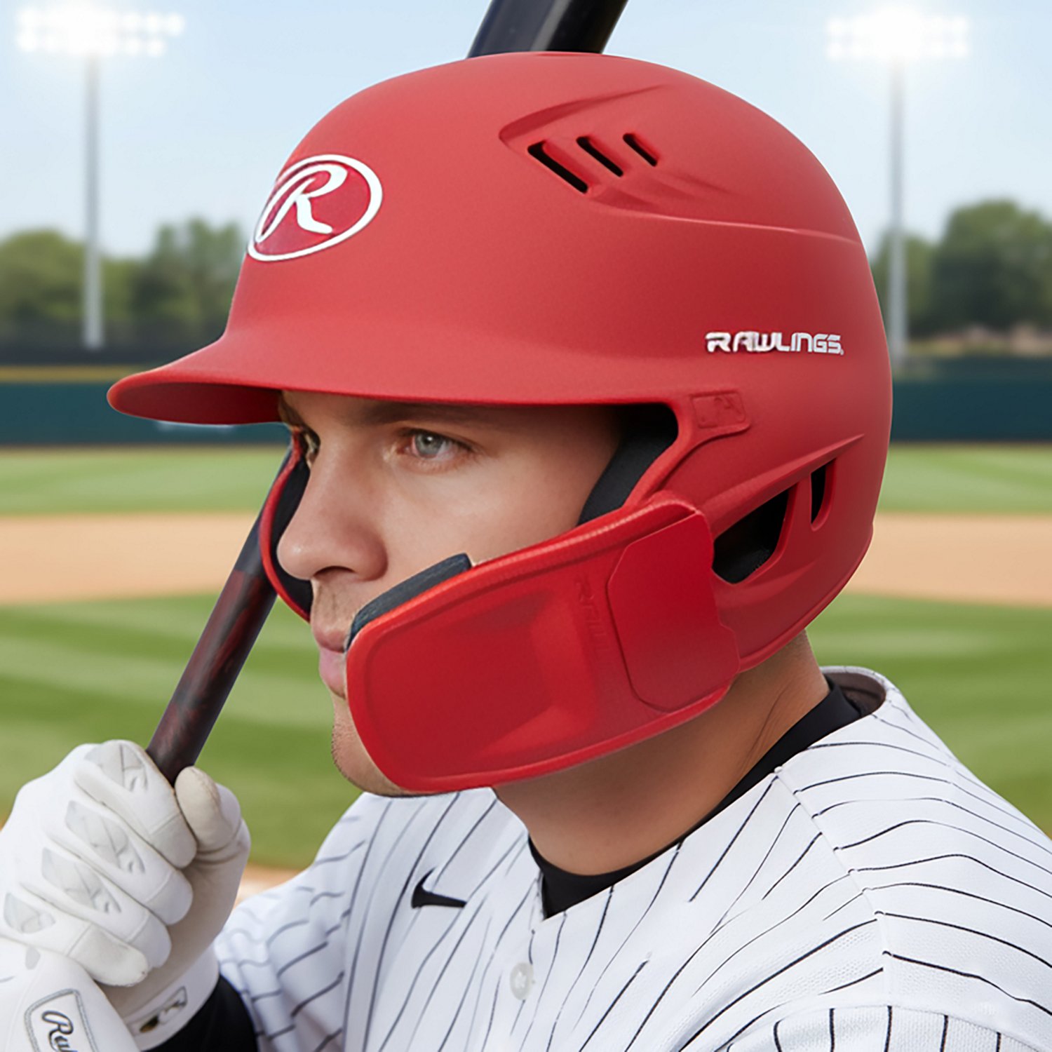 Rawlings Senior R16 Batting Helmet with Reversible EXT Face Guard                                                                - view number 6