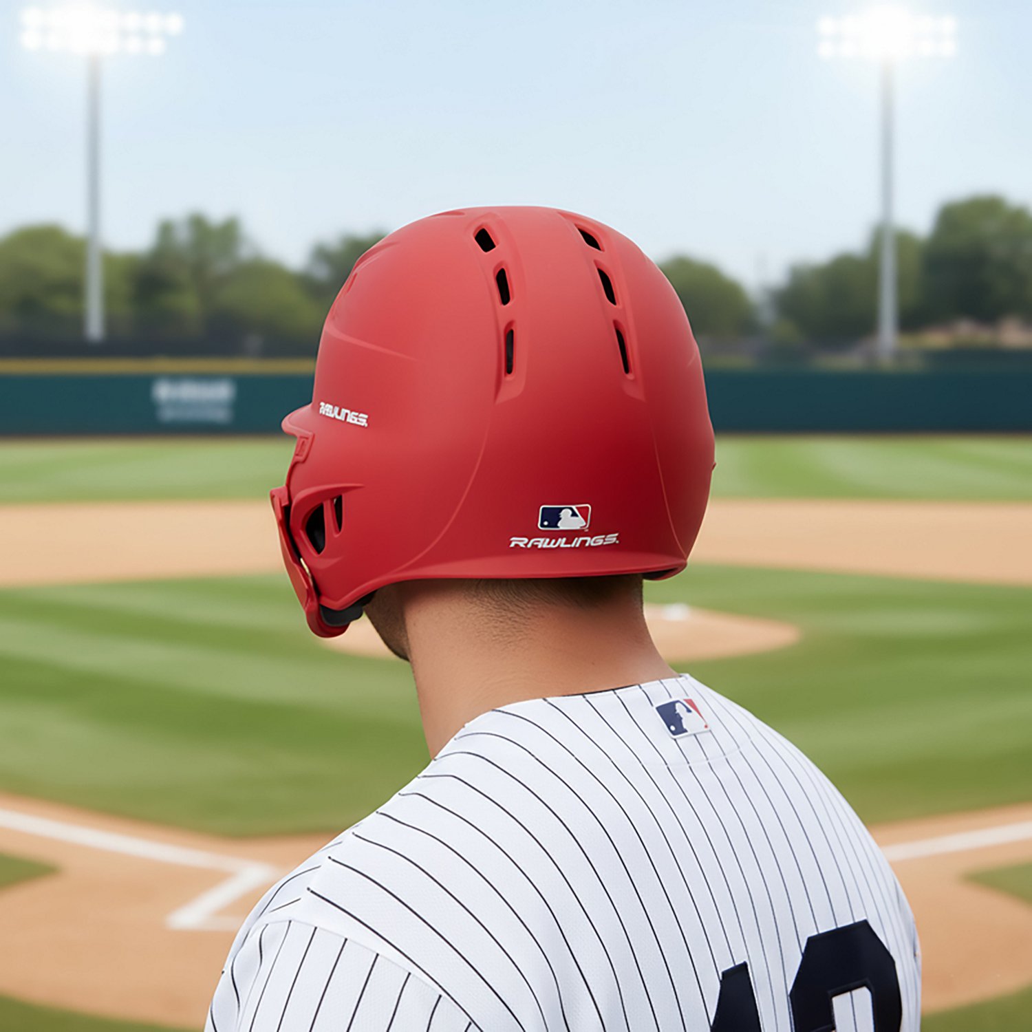 Rawlings Senior R16 Batting Helmet with Reversible EXT Face Guard                                                                - view number 7