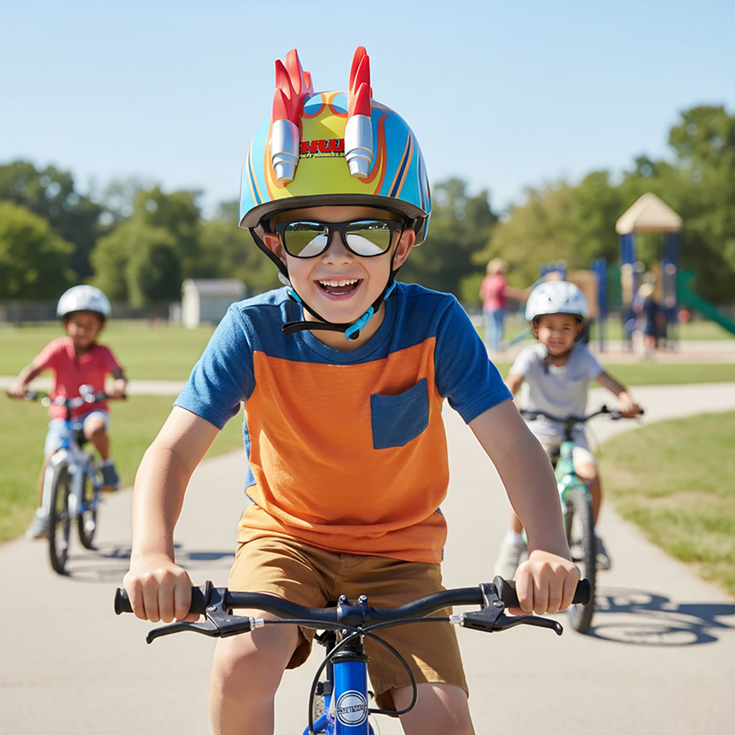 Hot Wheels Boys' 3-D Light-Up Mohawk Flames Helmet                                                                               - view number 7