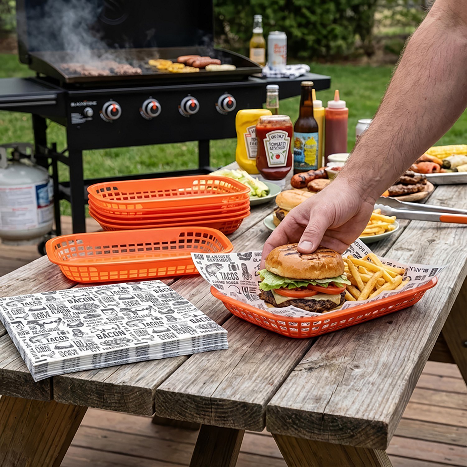 Blackstone Burger Baskets with Liners - view number 2