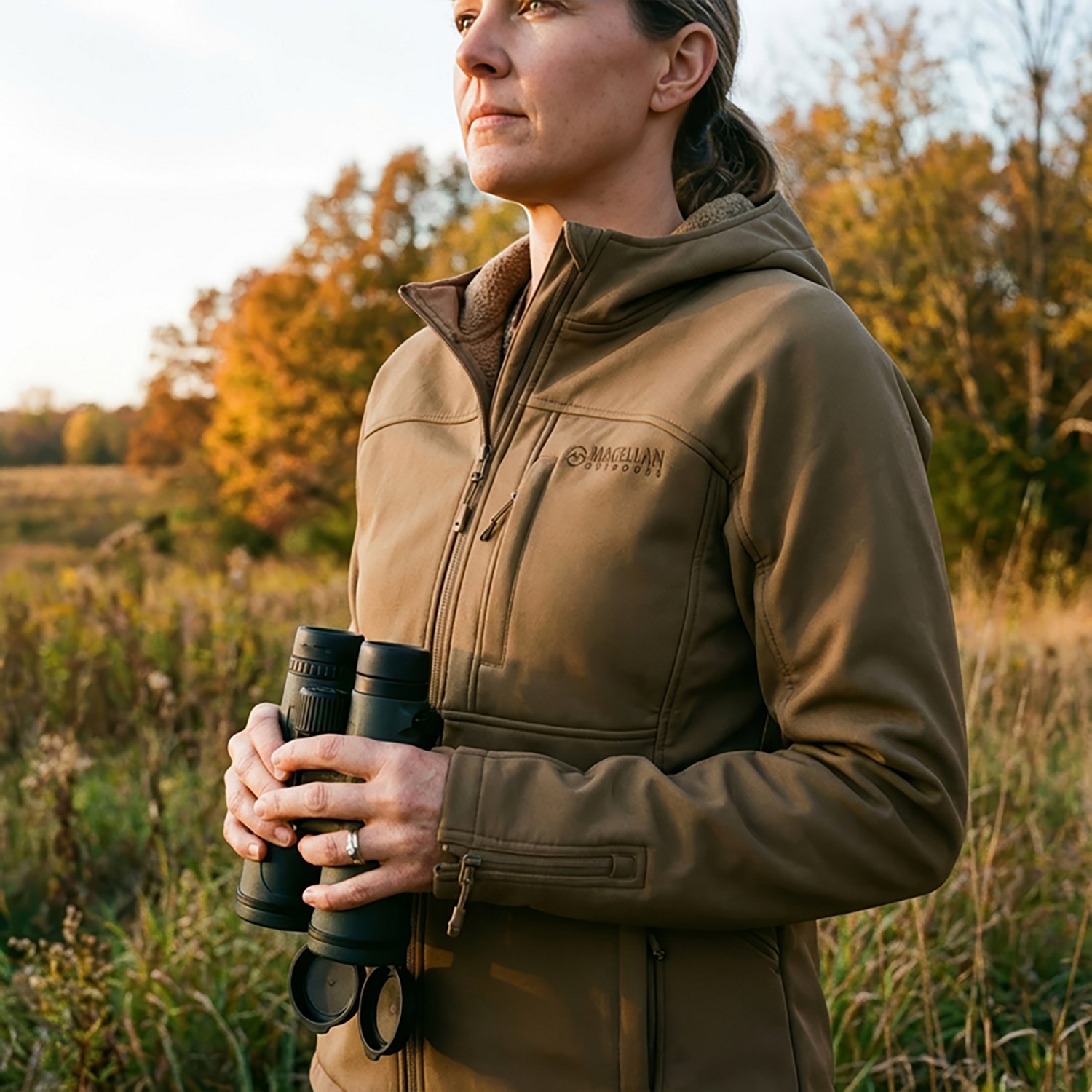 Magellan Outdoors Women's Mesa 2.0 Solid Softshell Jacket - view number 6