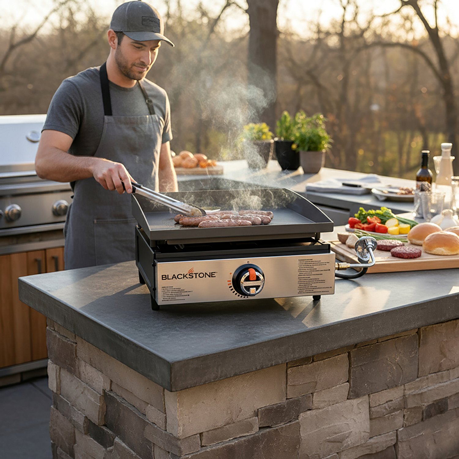 Blackstone Original 17 in Single Burner Stainless Tabletop Griddle - view number 3