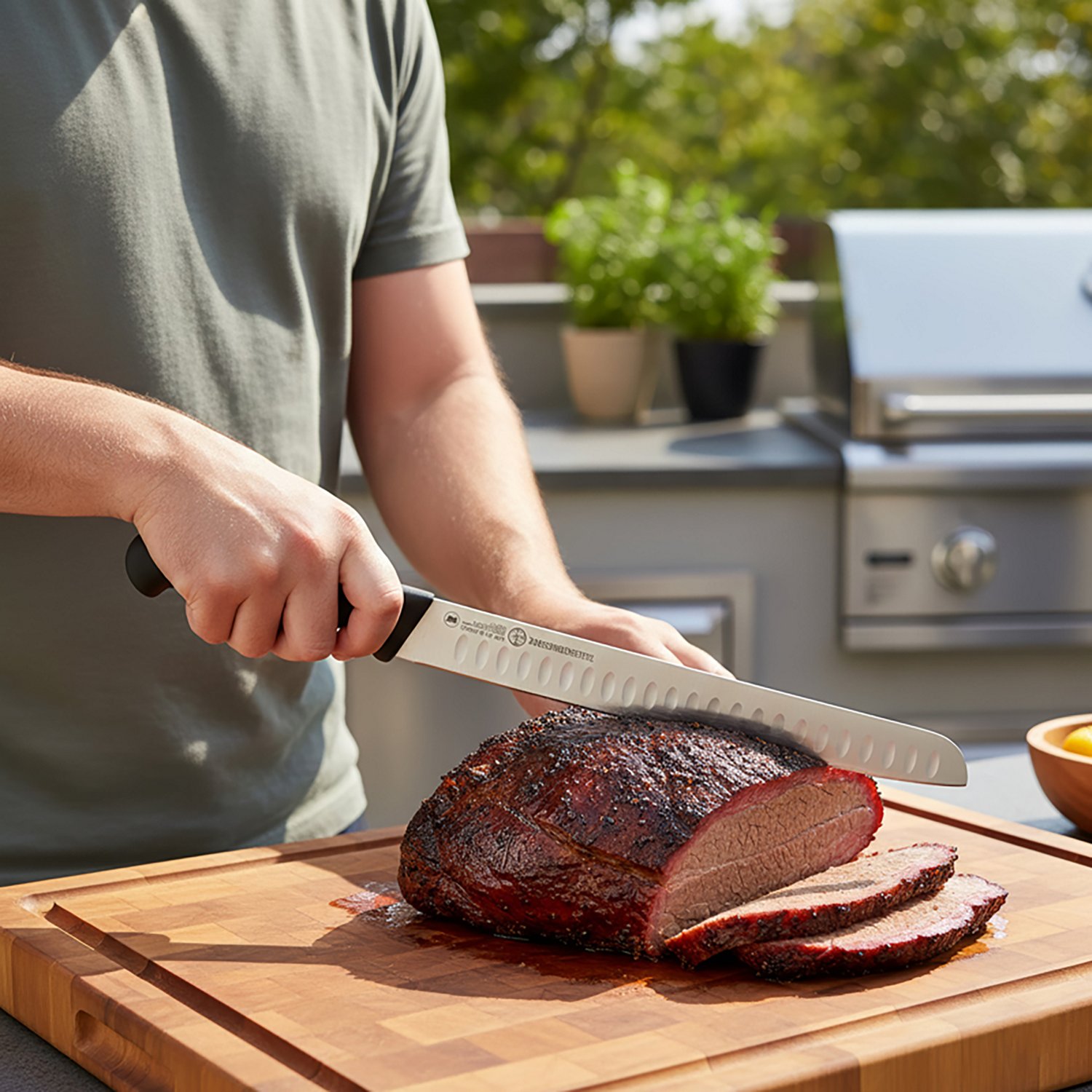 Messermeister Pro Series 12 in Round-Tip Kullens Slicer - view number 2