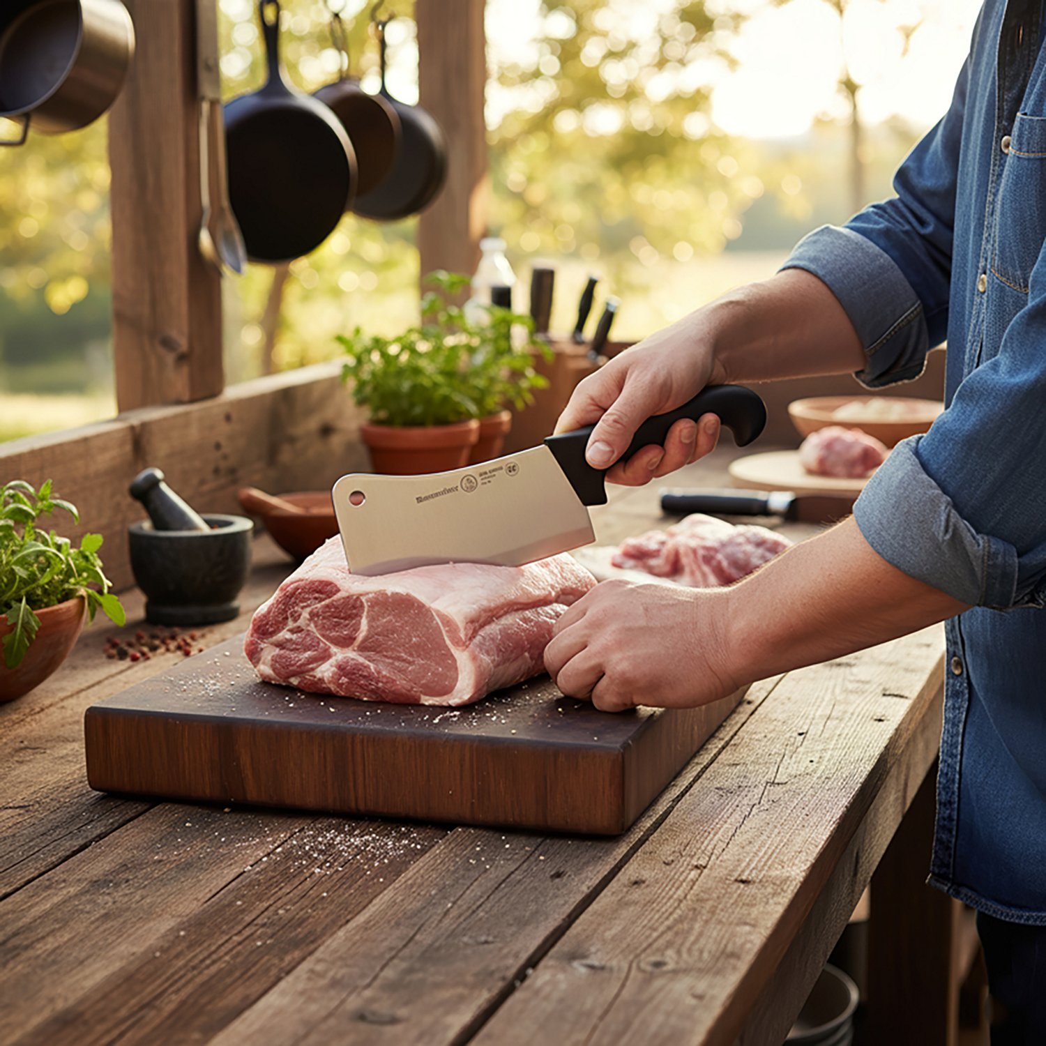 Messermeister Pro Series 6" Heavy Meat Cleaver - view number 2