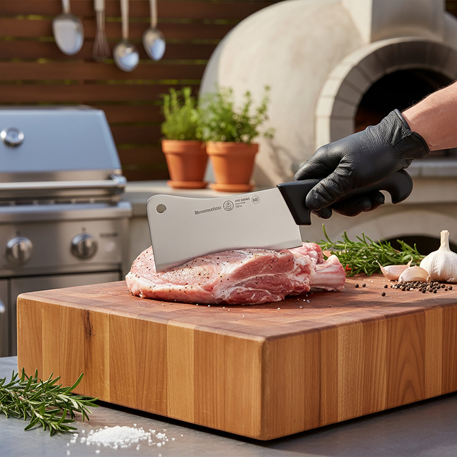 Messermeister Pro Series 6" Heavy Meat Cleaver - view number 3