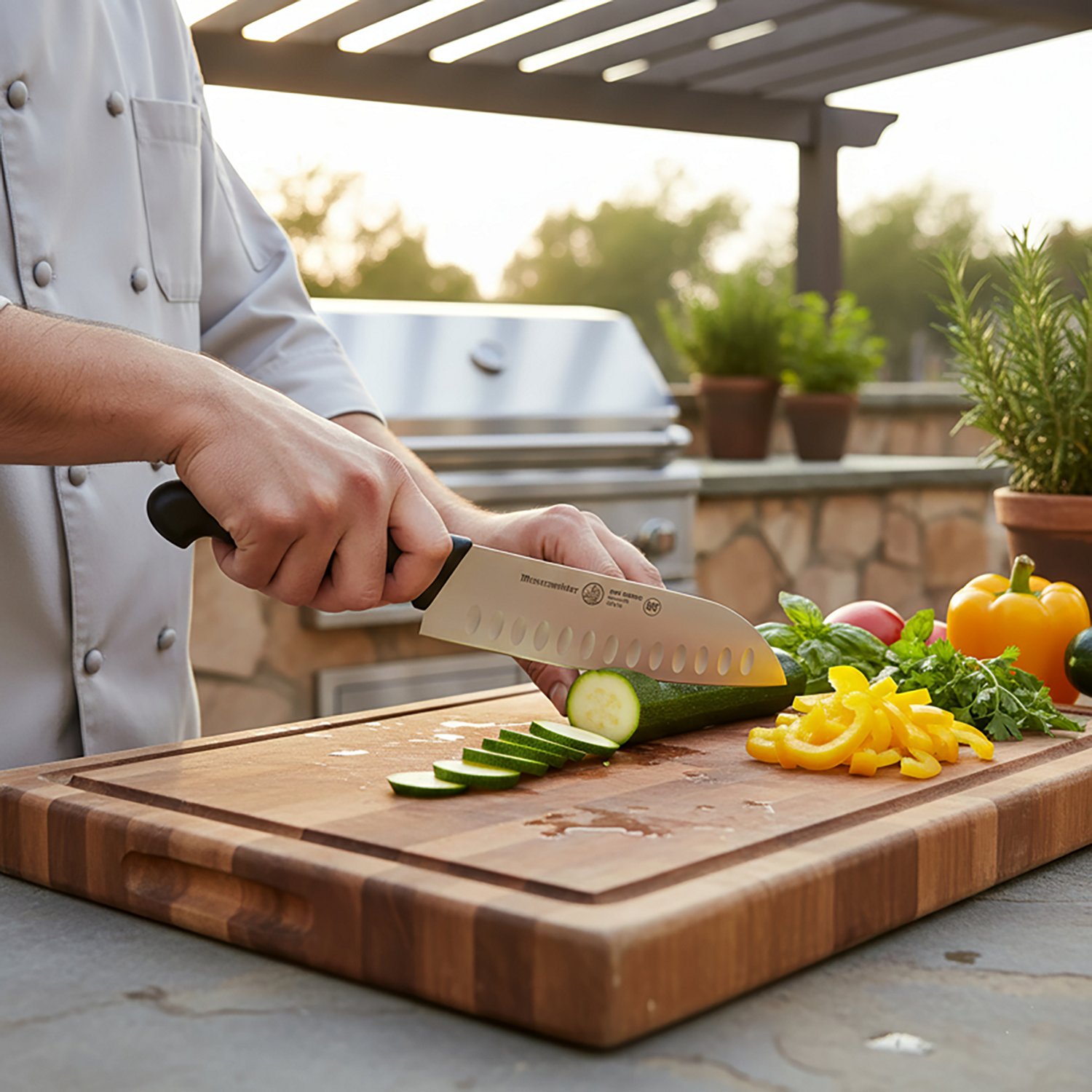 Messermeister Pro Series 7 in Kullens Santoku Knife - view number 2