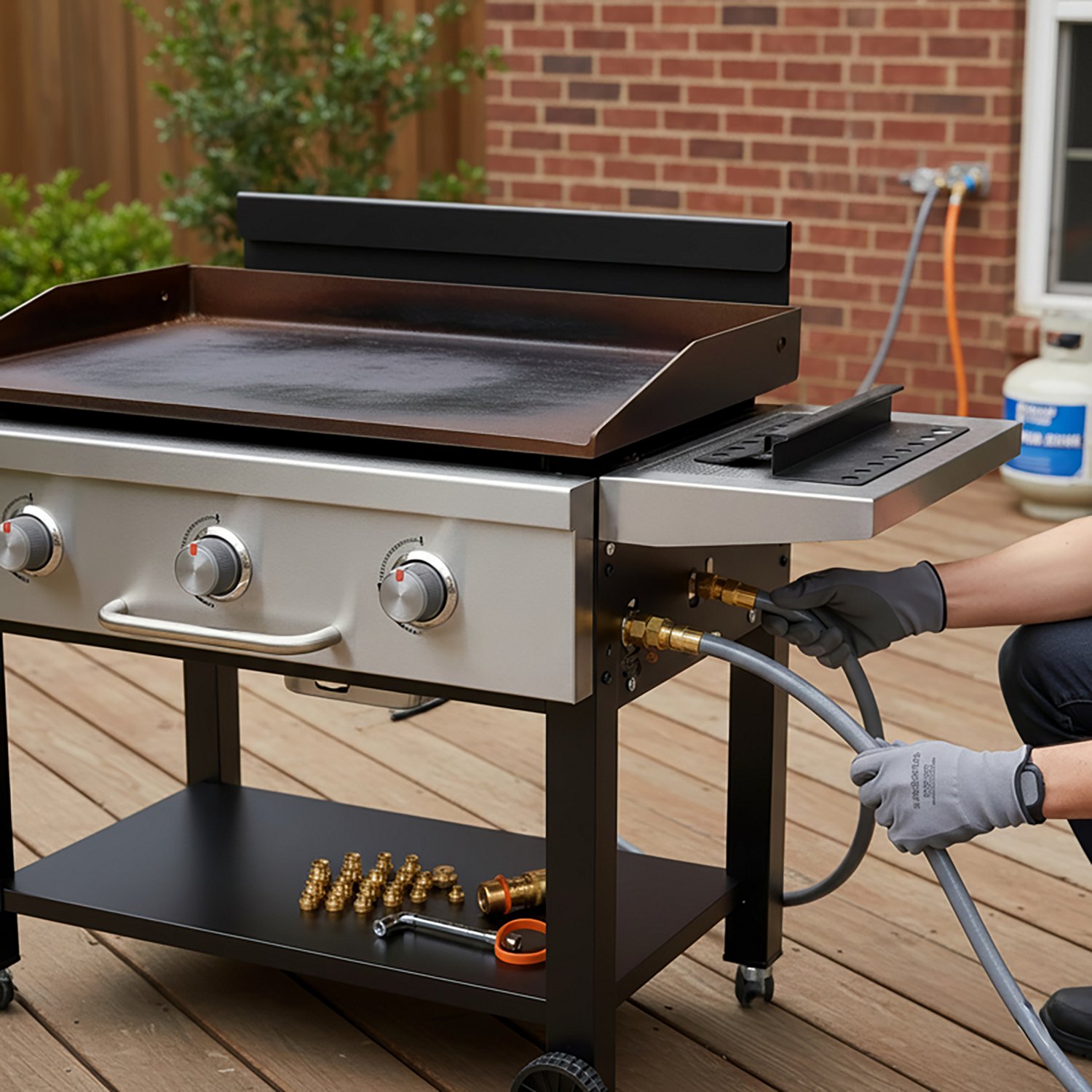 Blackstone Natural Gas Conversion Kit with Wind Guards                                                                           - view number 3