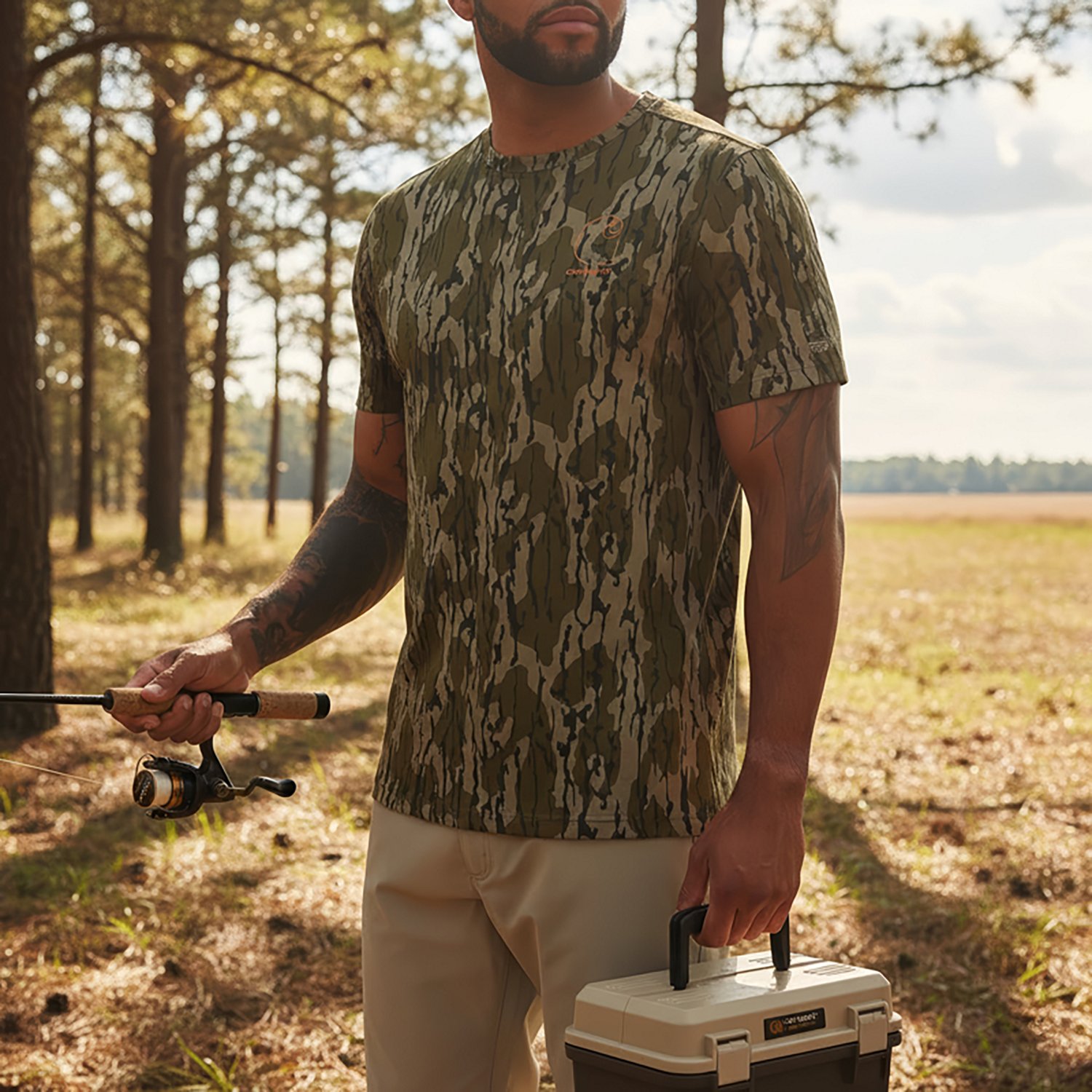 Carhartt Men's Force Sun Defender Lightweight Camo T-shirt - view number 2