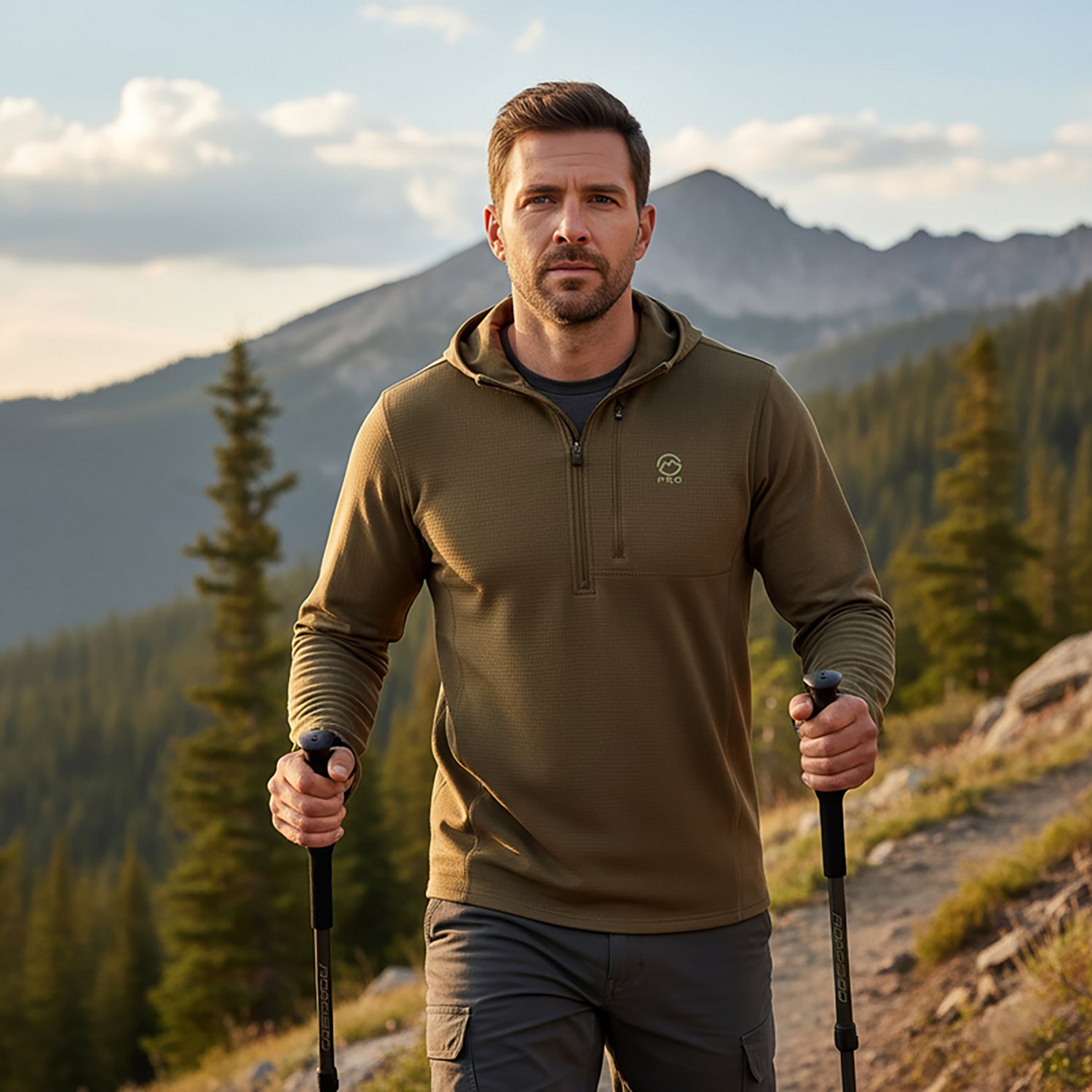 Magellan Outdoors Men's ProHunt 1/4 Zip Long Sleeve Pullover                                                                     - view number 5