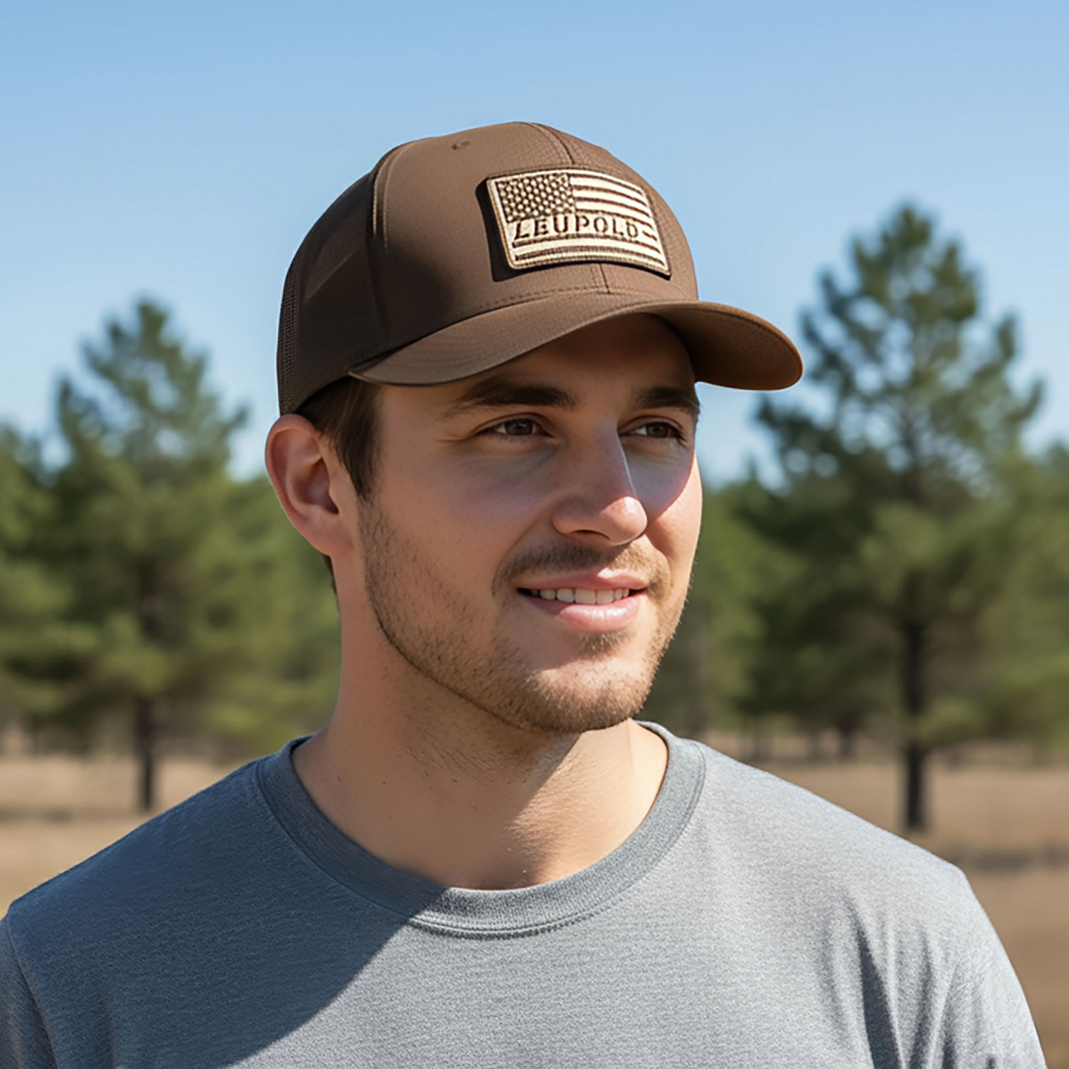 Leupold Men's Flag Waxed Canvas Trucker Hat - view number 2