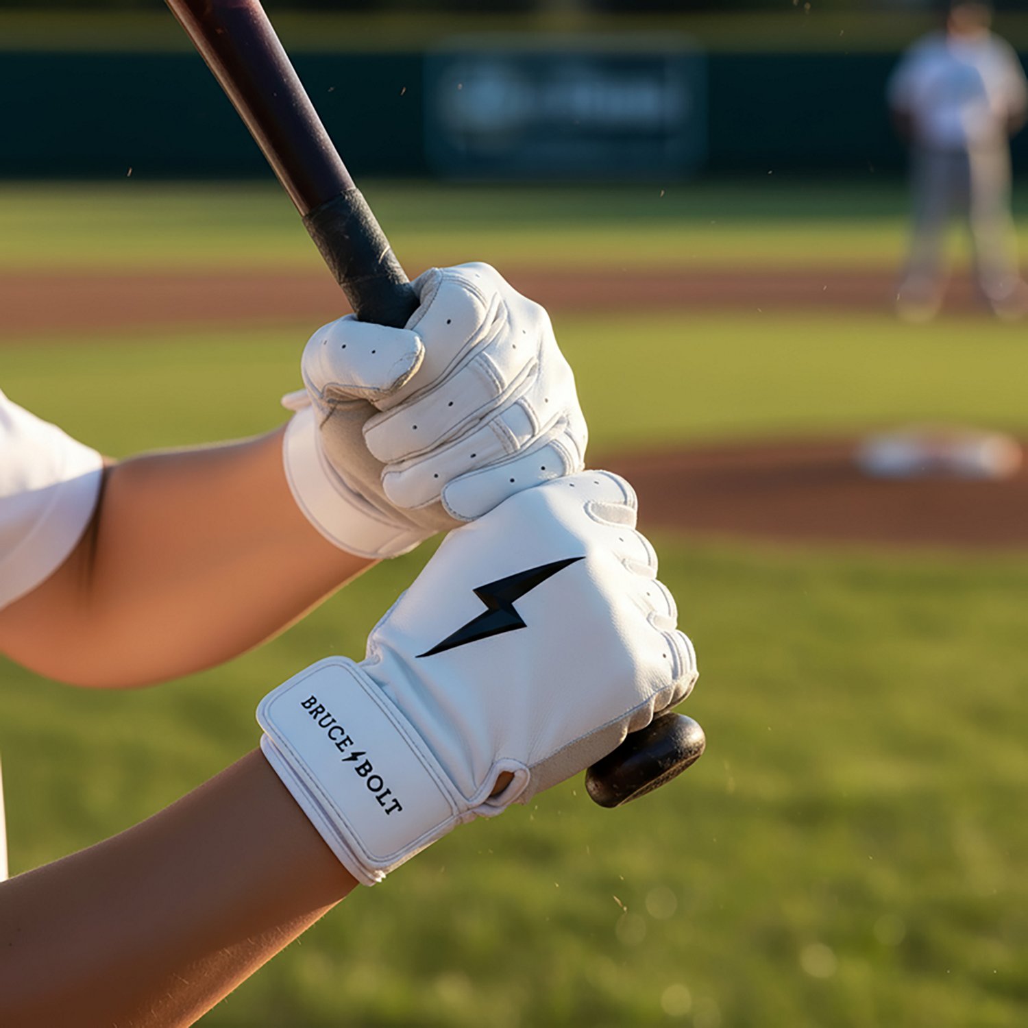 BRUCE BOLT Youth Premium Pro Short Cuff Batting Gloves                                                                           - view number 4