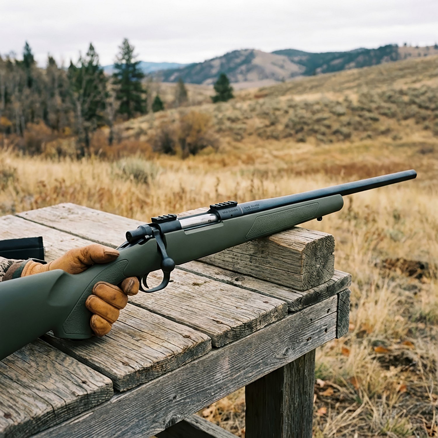 Howa M1500 Hogue 6.5 Creedmoor 24 in 5RD THD Bolt Rifle - view number 3