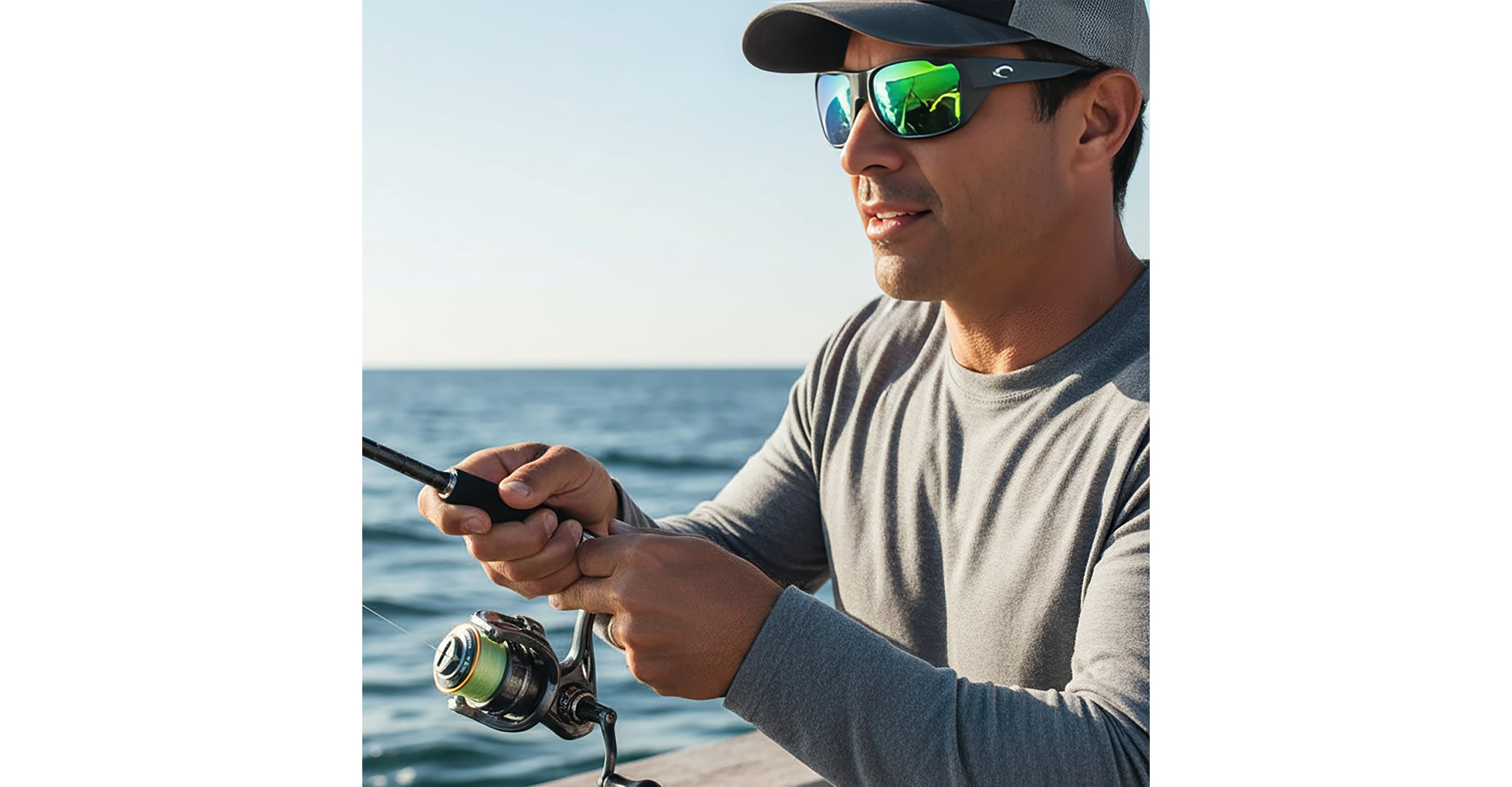 Costa Del Mar Mirrored Tailfin Polarized 580P Sunglasses