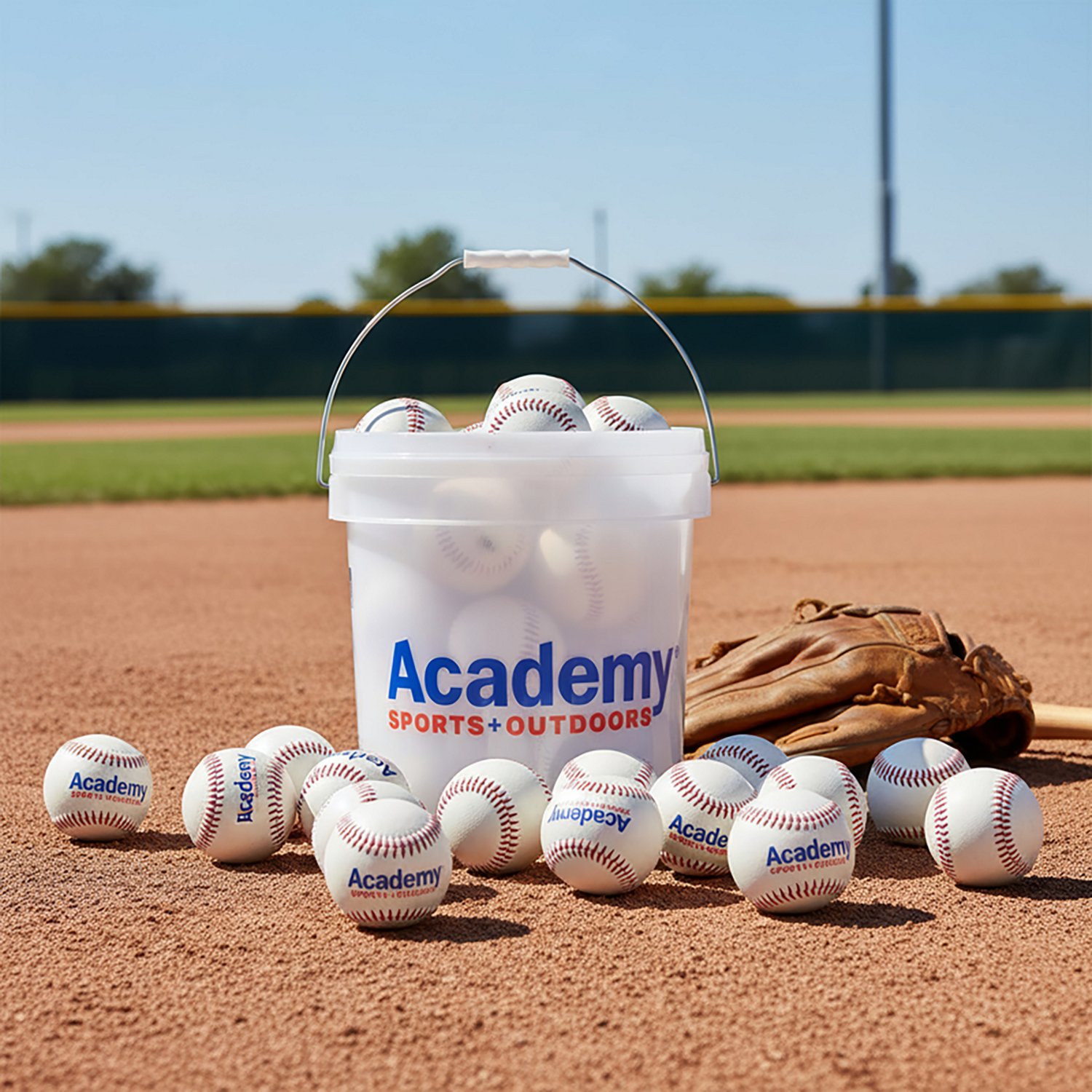 Academy Sports + Outdoors Practice Baseballs Bucket 24 Pack - view number 3