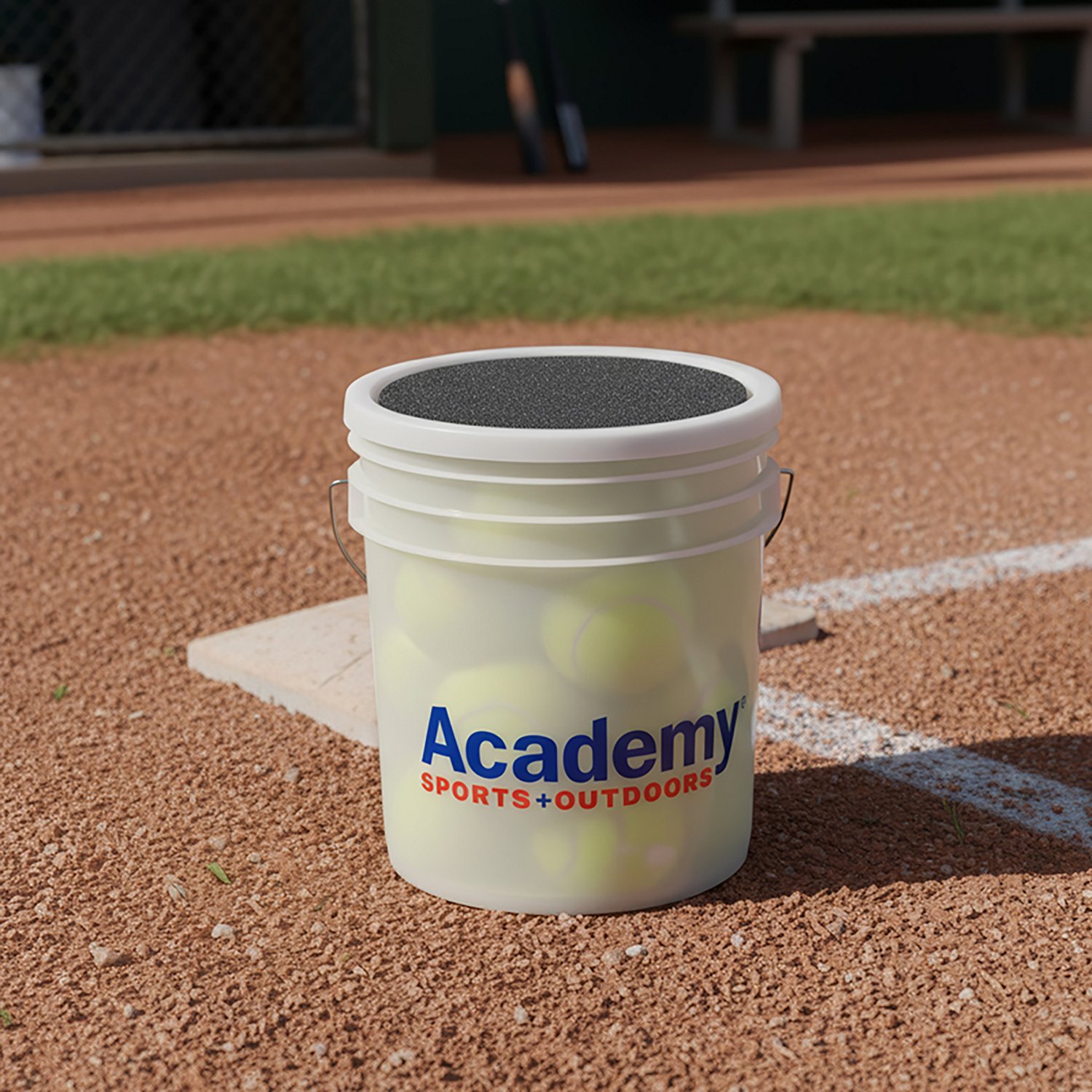 Academy Sports + Outdoors 12 in Practice Softballs Bucket 18 Pack                                                                - view number 4