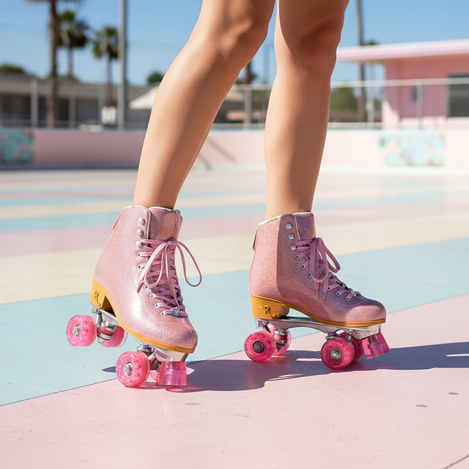Revel Adults' Cotton Candy Glitter Quad Skates - view number 7