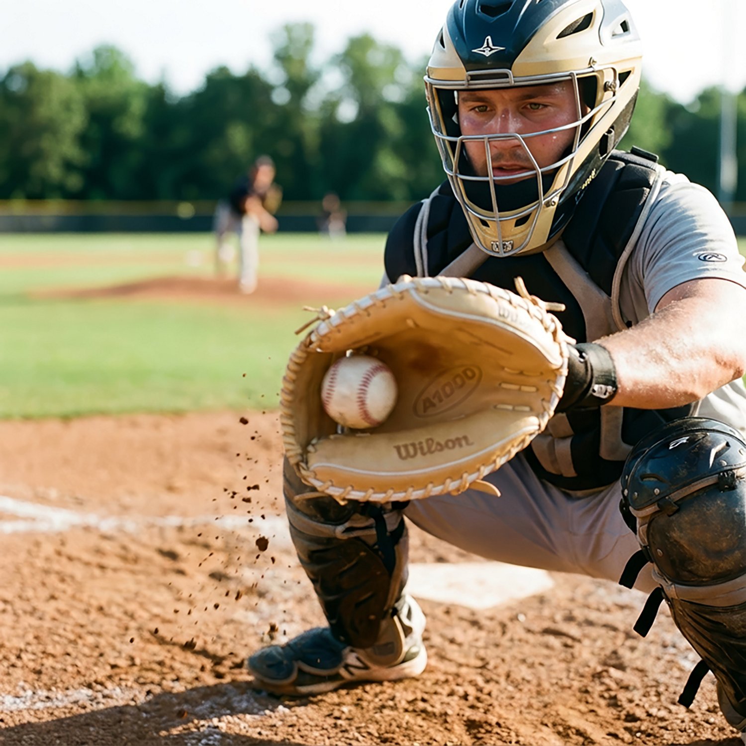 Wilson 33 in A1000 CM33 Baseball Catcher’s Mitt                                                                                - view number 8