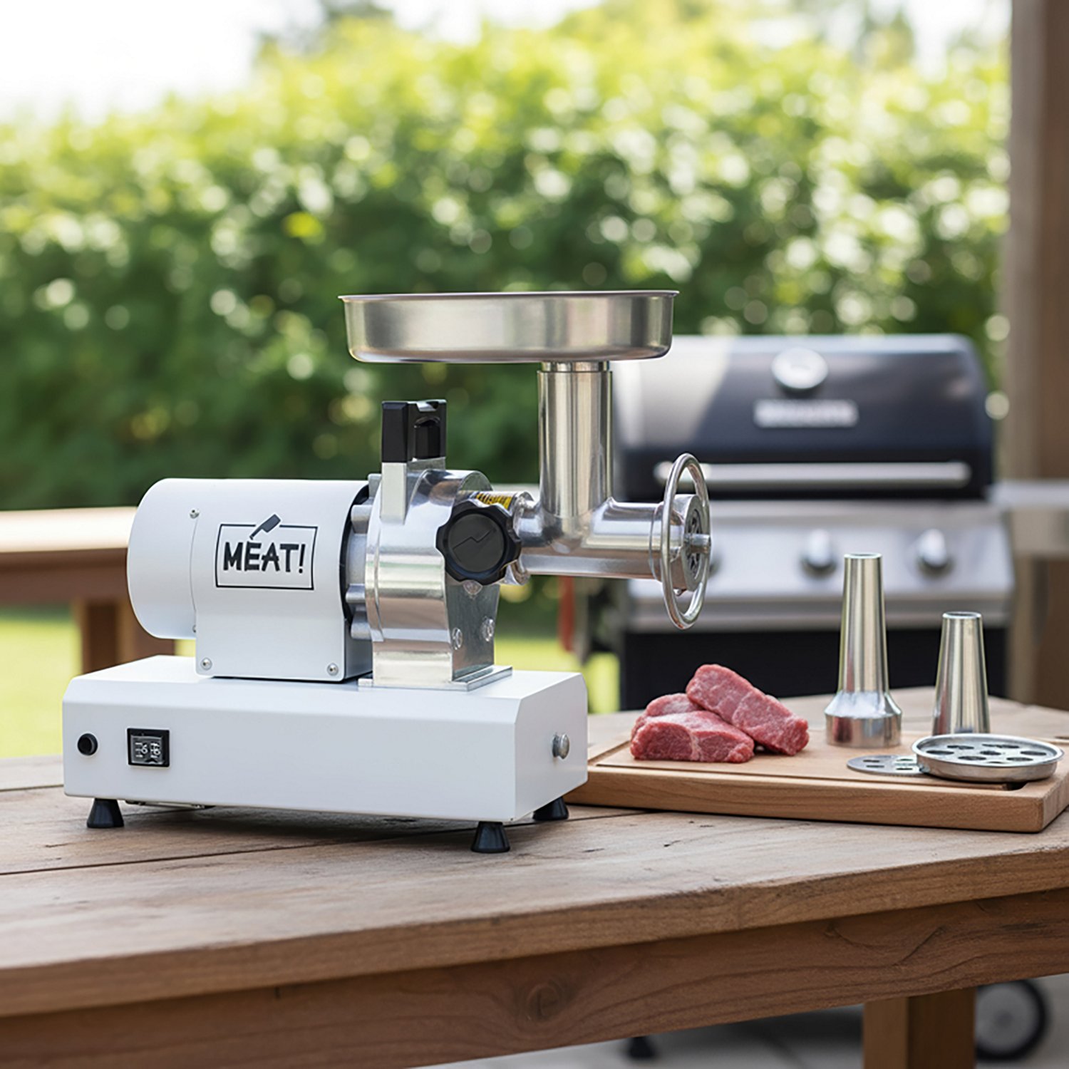 MEAT! 0.5 HP Dual Grind #8 Meat Grinder