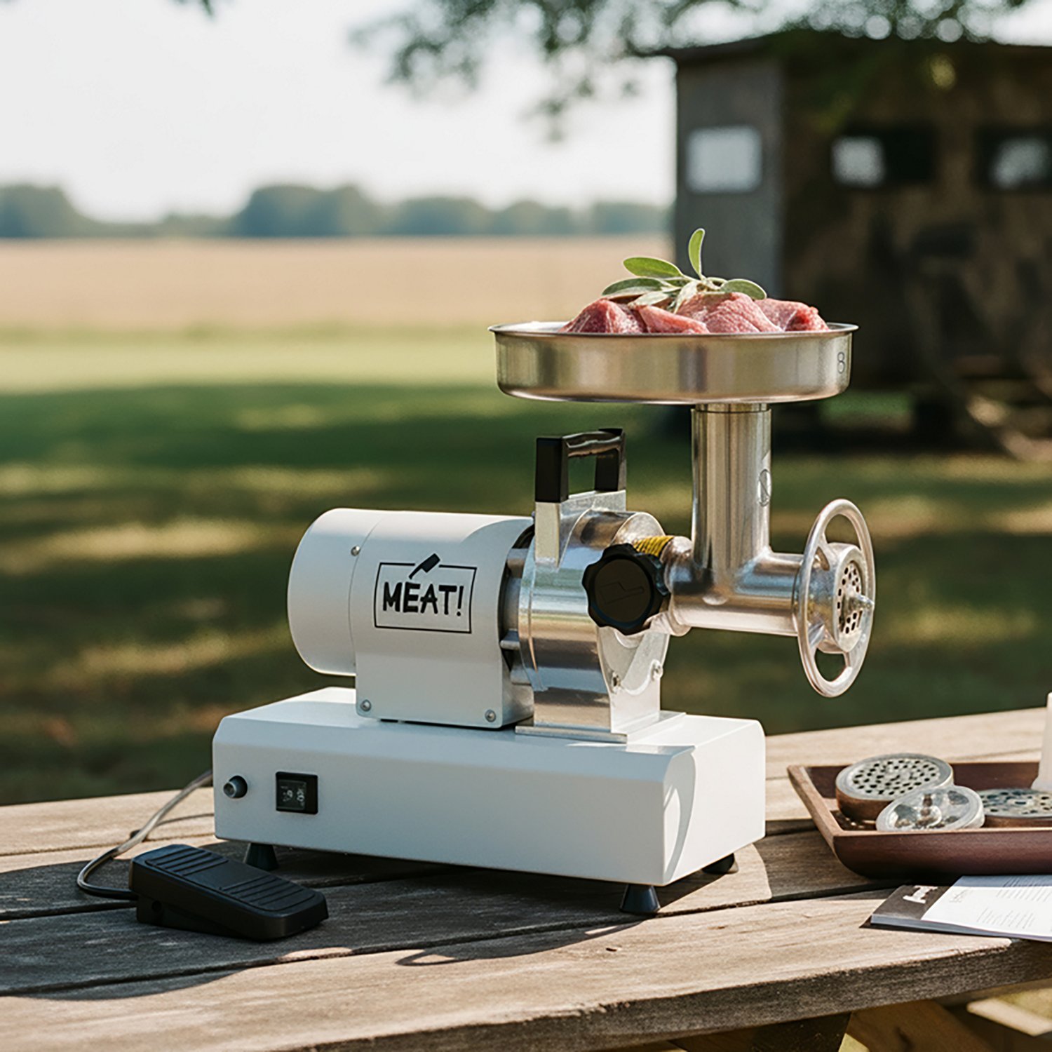 MEAT! 0.5 HP Dual Grind #8 Meat Grinder