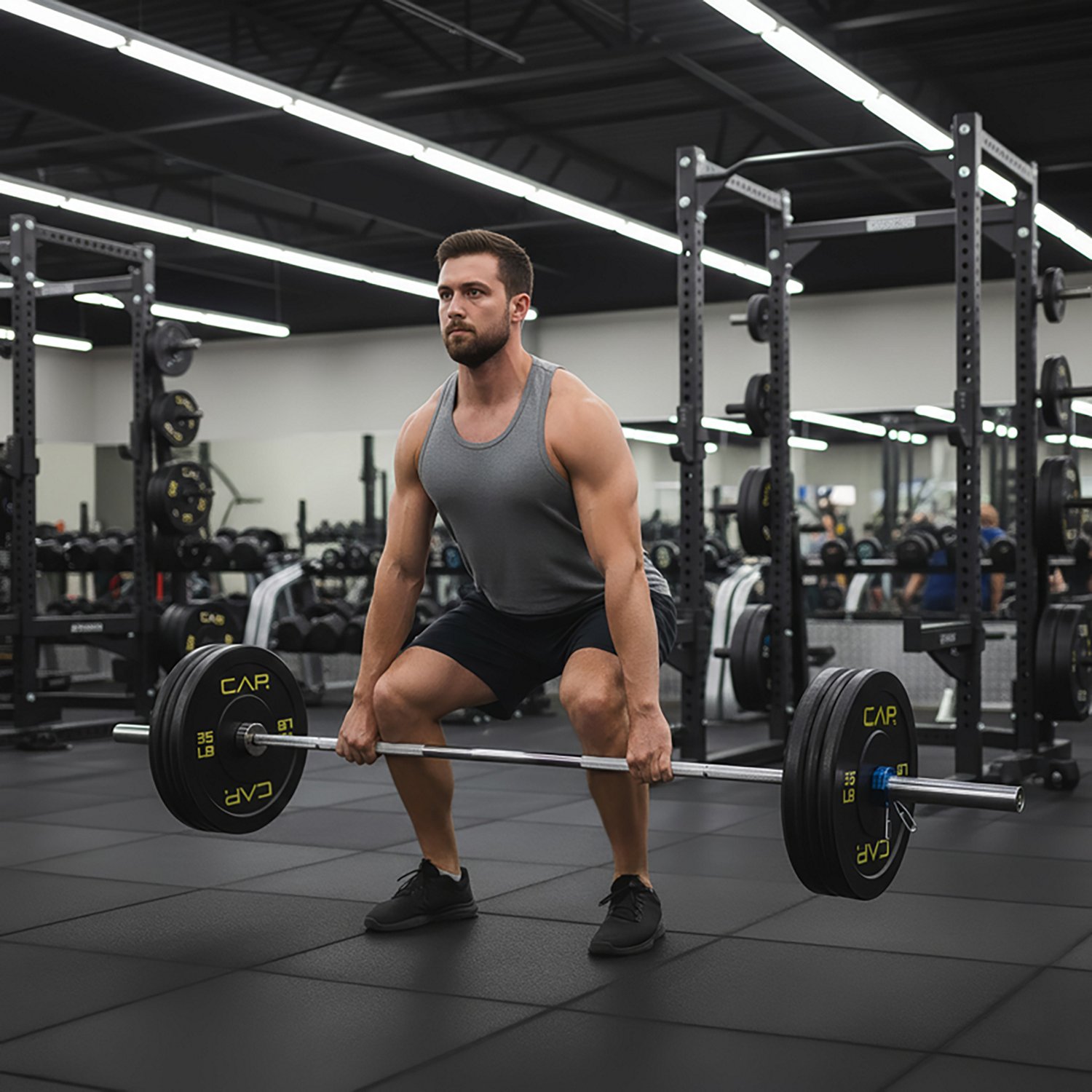 CAP Barbell Olympic Bumper Plate With Screened Logo – Single - view number 5