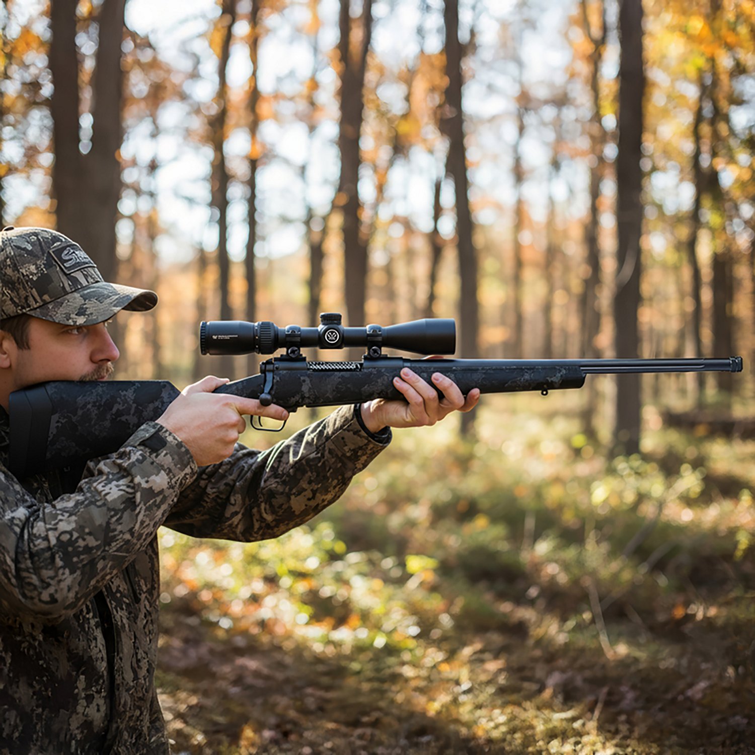 Savage Arms 110 Apex Hunter XP Black Poseidon Camo 270 Win Combo with Vortex Crossfire - view number 2