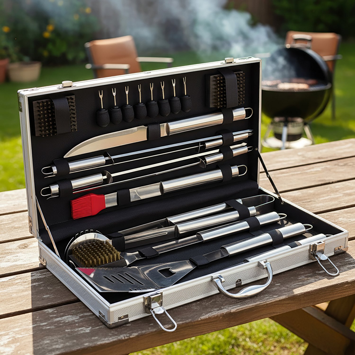 Outdoor Gourmet Grill Master Deluxe BBQ Tool Set