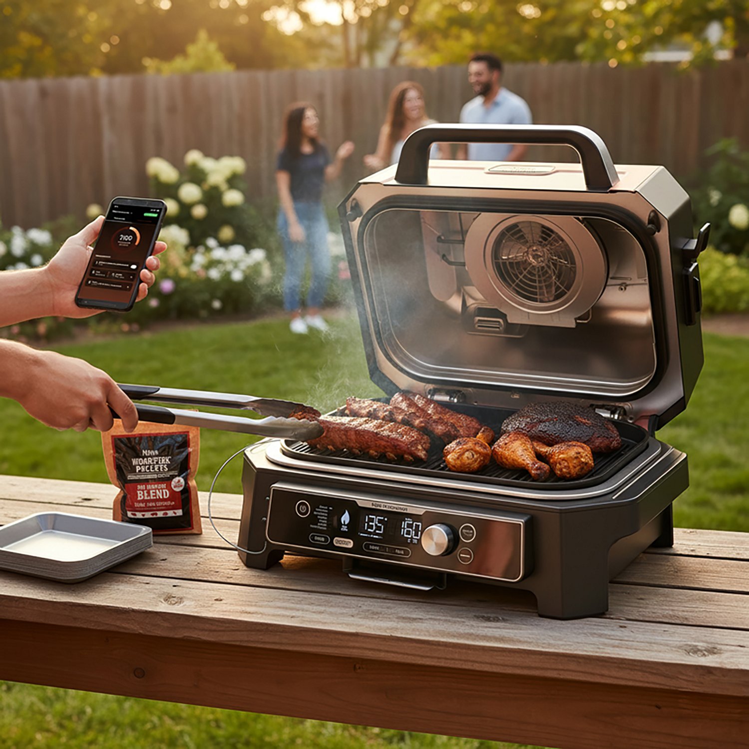 Ninja Woodfire ProConnect Premium XL Outdoor Grill and Smoker                                                                    - view number 6