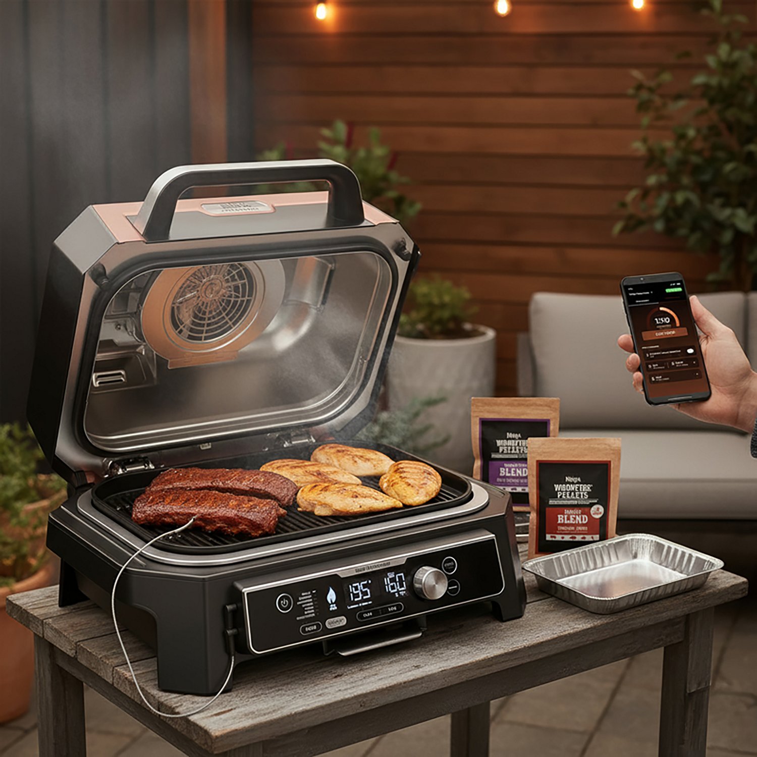 Ninja Woodfire ProConnect Premium XL Outdoor Grill and Smoker                                                                    - view number 7