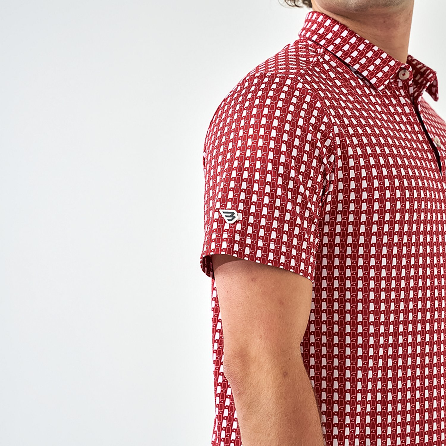 Burlebo Men's Alabama Performance Long Sleeve Polo Shirt - view number 3