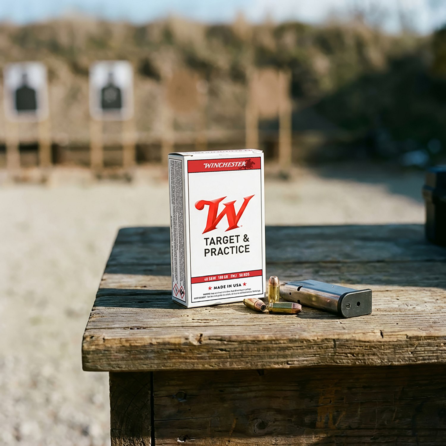 Winchester USA Full Metal Jacket .40 Smith & Wesson 180-Grain Handgun Ammunition - 50 Rounds - view number 4