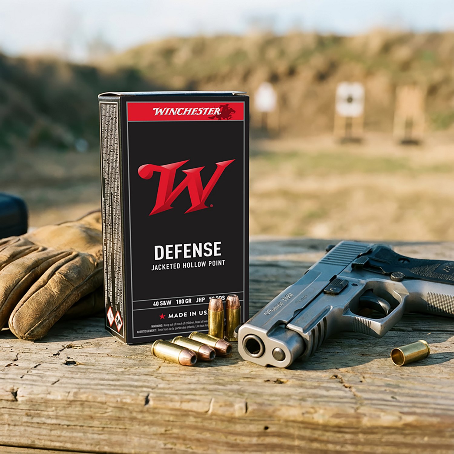 Winchester USA JHP .40 Smith & Wesson 180-Grain Handgun Ammunition - view number 4