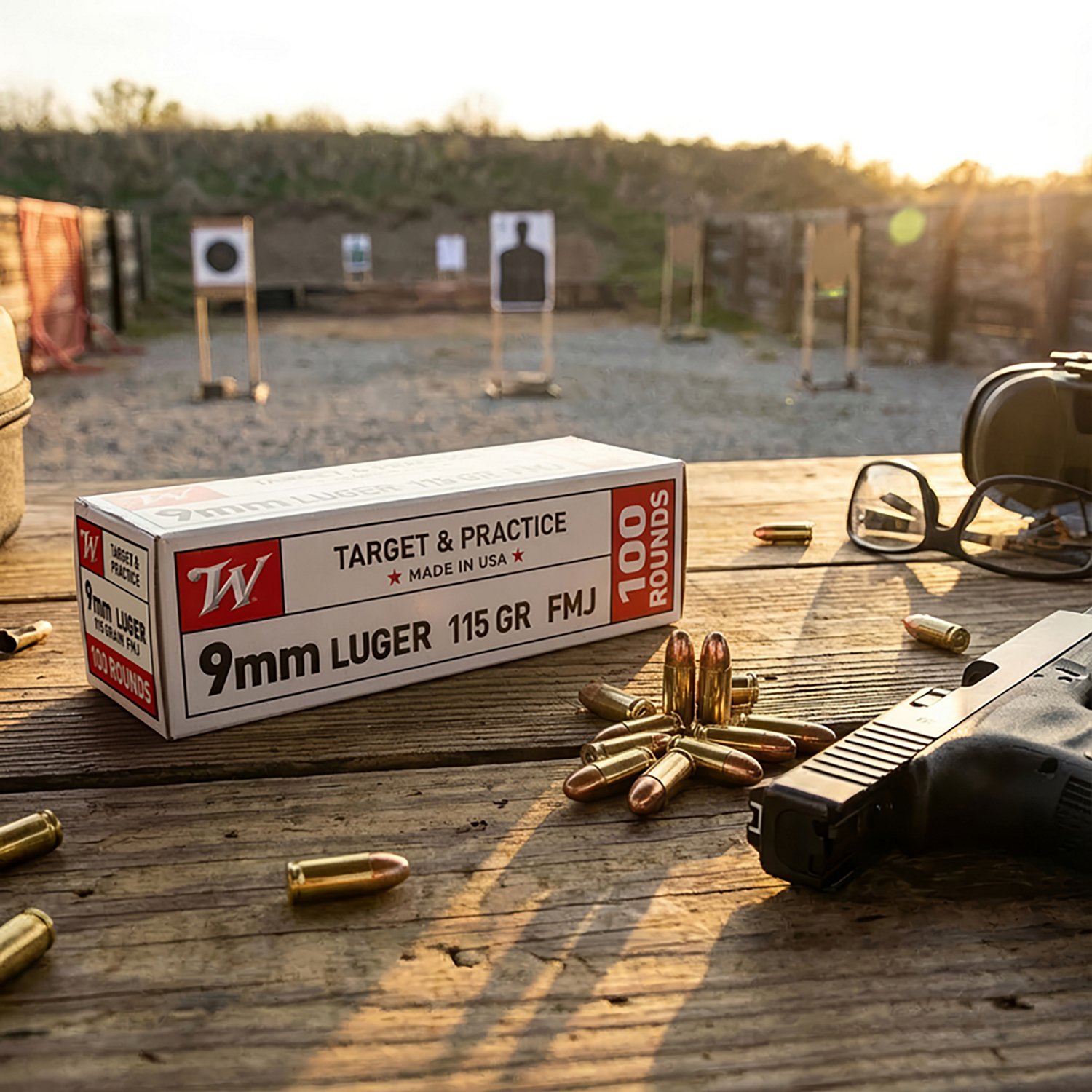 Winchester USA Full Metal Jacket 9mm Luger 115-Grain Handgun Ammunition - 100 Rounds                                             - view number 2