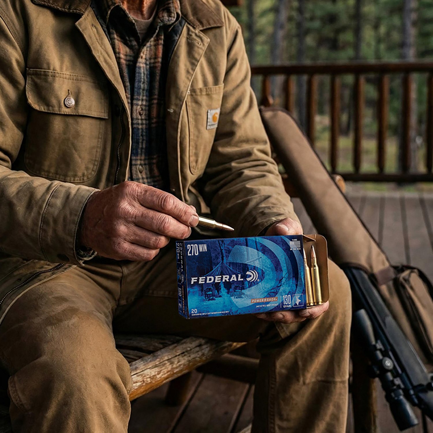 Federal Premium Ammunition Power-Shok .270 Winchester 130-Grain Centerfire Rifle Ammunition                                      - view number 2