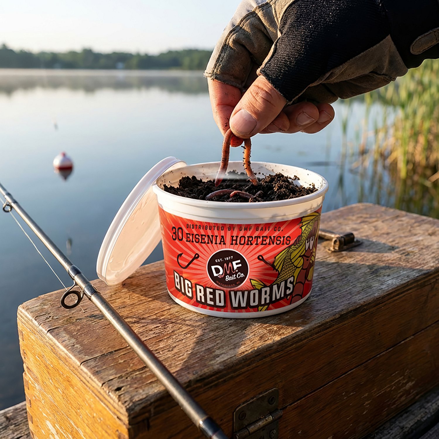 DMF Bait Big Red Worms 30-ct - view number 3