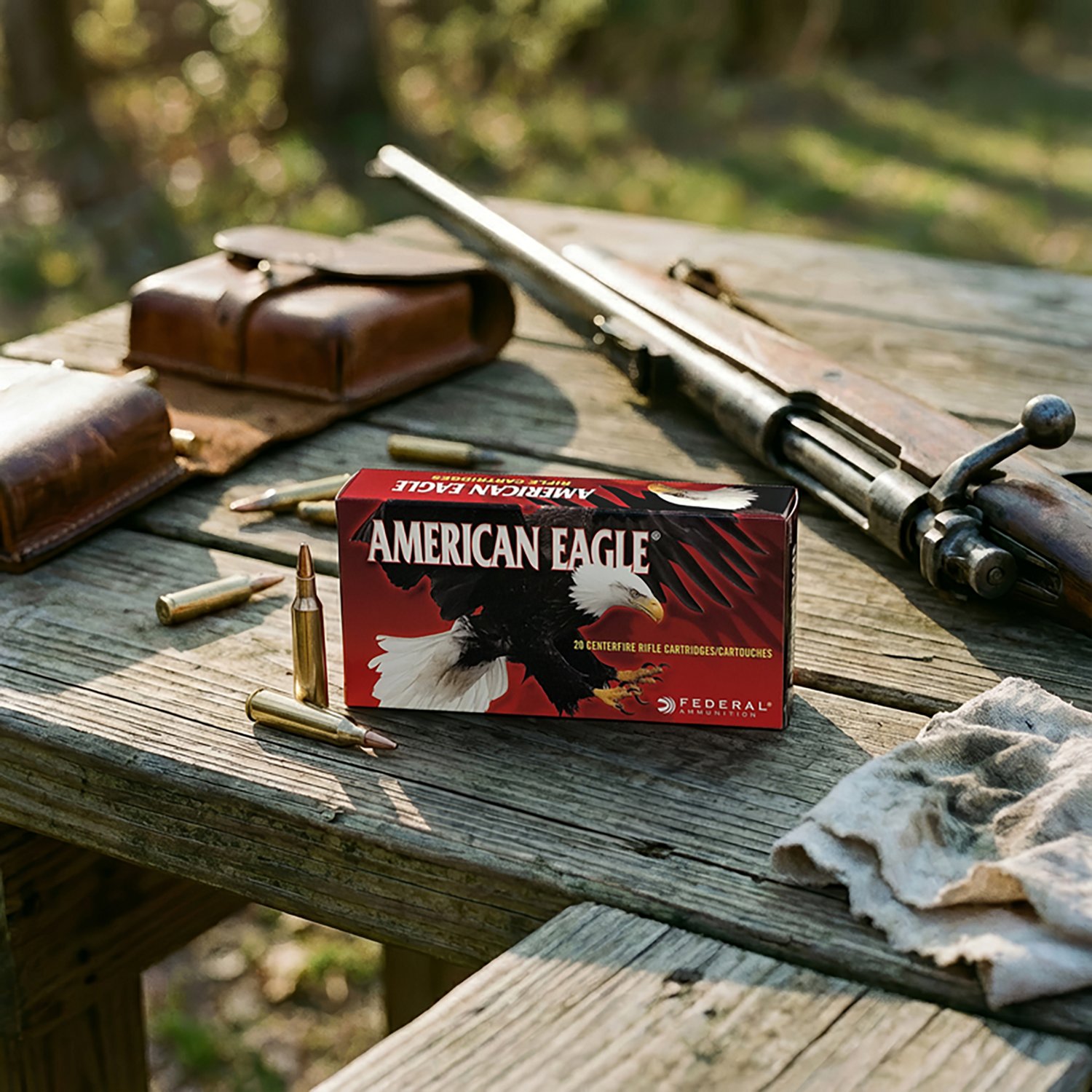 Federal Premium® American Eagle® .22-250 Remington 50-Grain Centerfire Rifle Ammunition                                        - view number 2