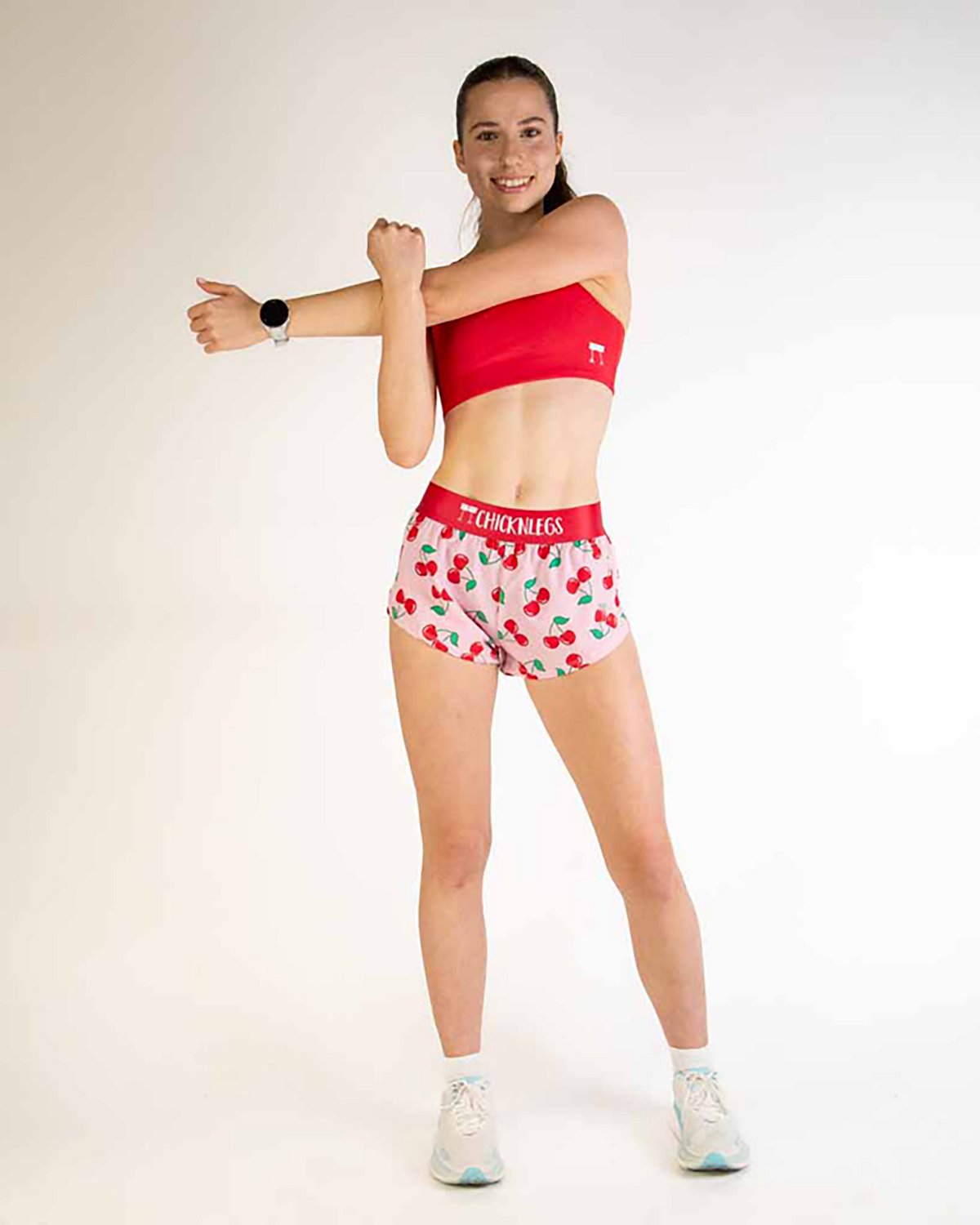 ChicknLegs Women's Cherries Split Shorts 1.5 in - view number 3